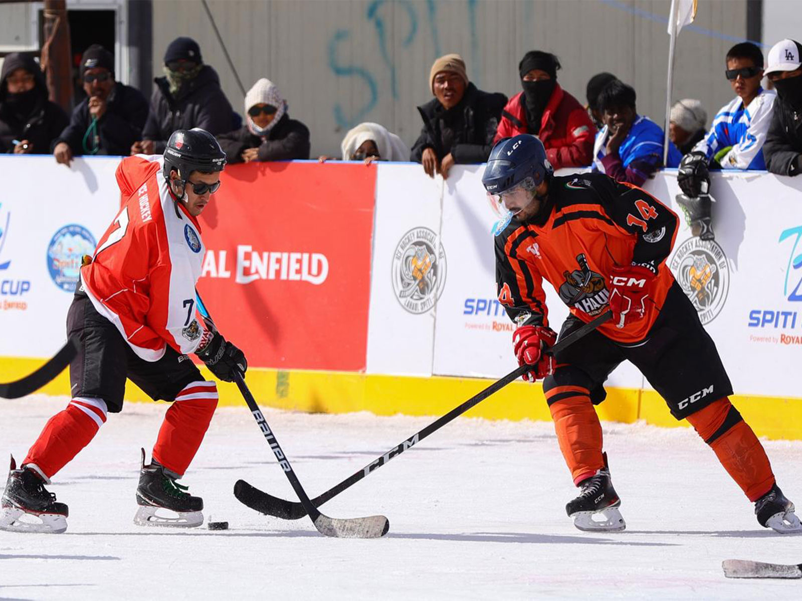 Ice Hockey players in action. (Photo: Royal Enfield)