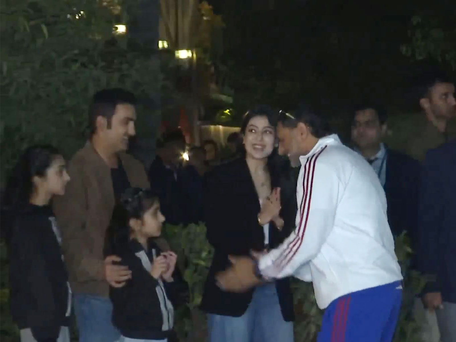 Team India arrives at Gautam Gambhir's residence. (Photo: ANI)