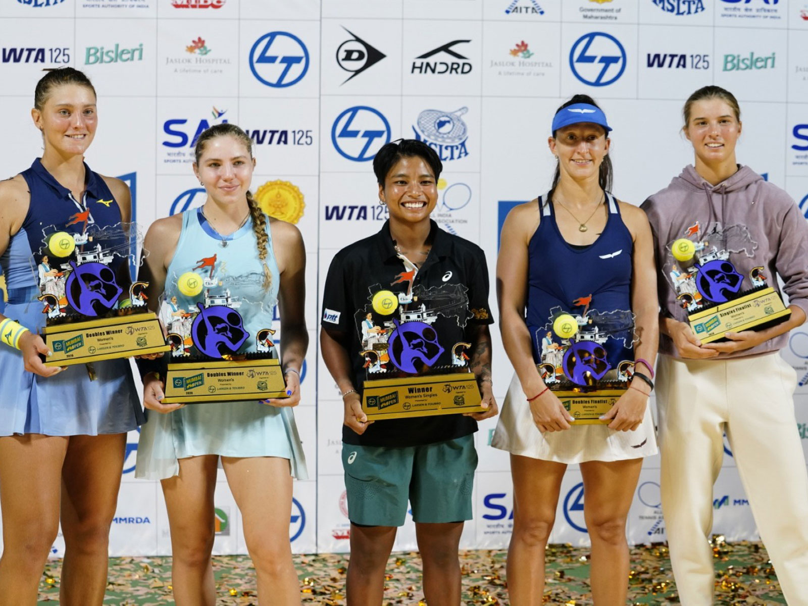 Mananchaya Sawangkaew reigns supreme at Mumbai Open WTA 125K Series. (Photo: MSLTA)
