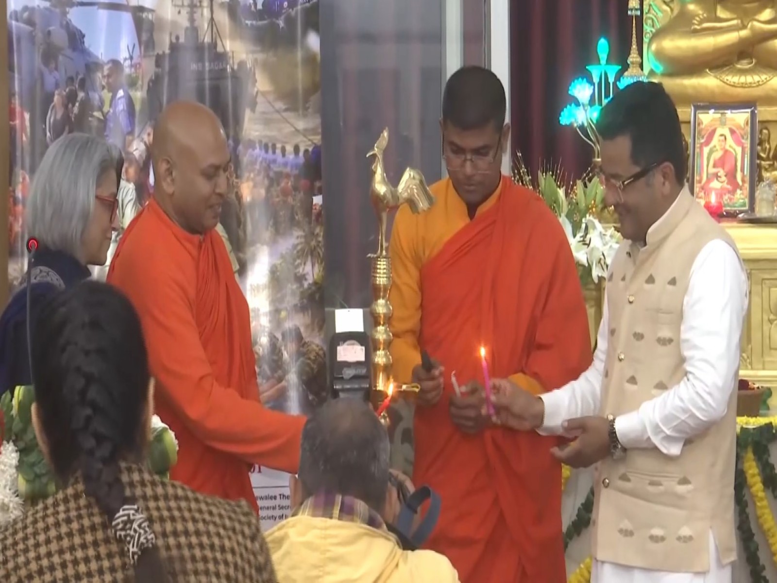 Maha Bodhi Society of India hosts event to acknowledge India’s support to Sri Lanka (Photo/ANI) Maha Bodhi Society of India hosts event to acknowledge India’s support to Sri Lanka (Photo/ANI)