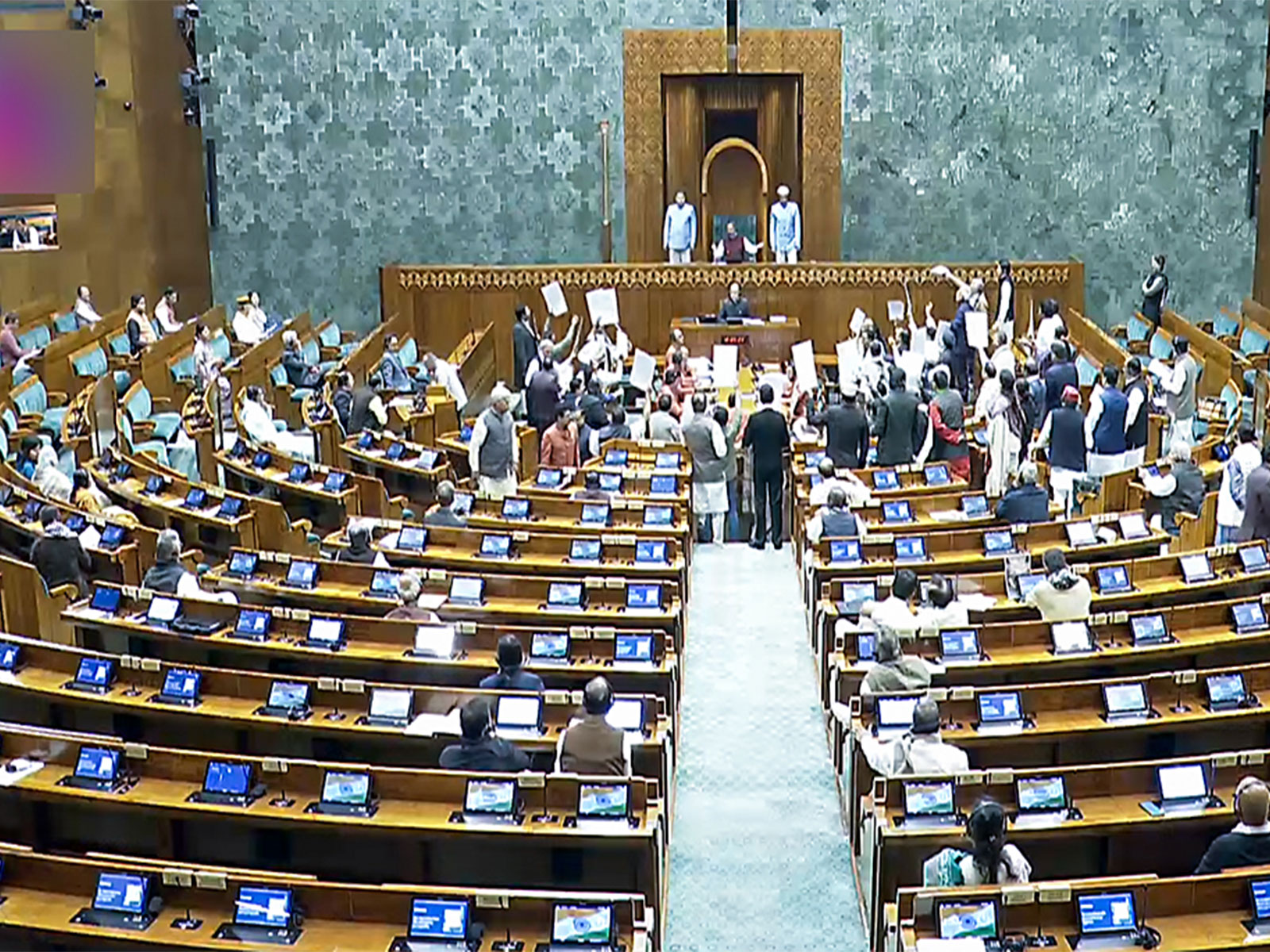 Visual from Lok Sabha (Photo/ANI)