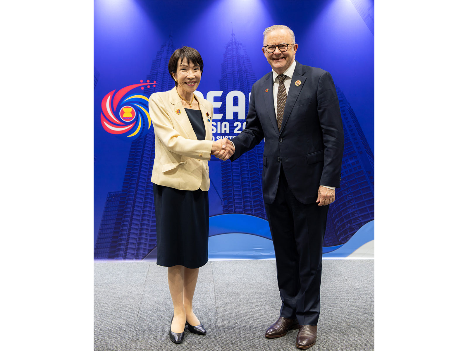 Japanese Prime Minister Sanae Takaichi and Australian Prime Minister Anthony Albanese (Photo/@AlboMP)