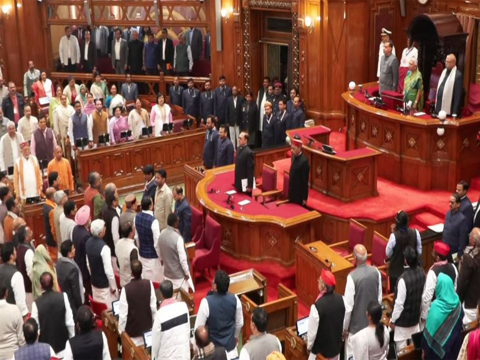Budget session of Uttar Pradesh Assembly begins (Photo/ANI)