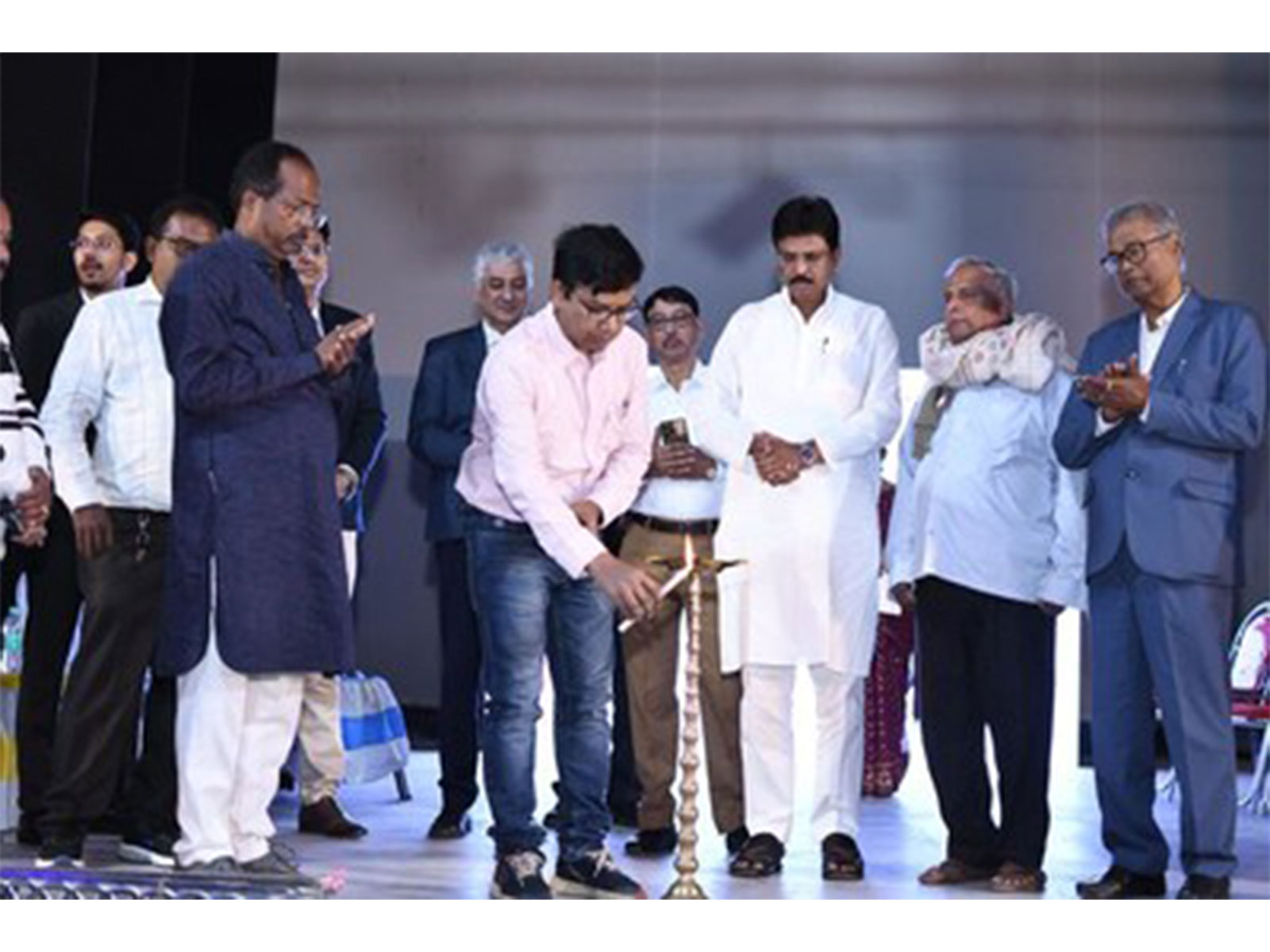 Chief Guest Mr. Debasish Biswas inaugurating the Health Seminar at Bongaon, West Bengal