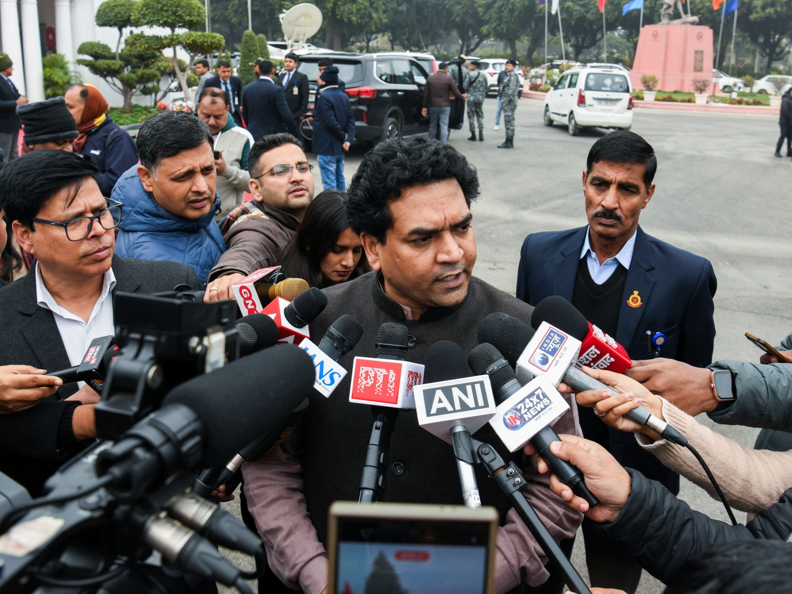 Delhi’s Minister for Art, Culture & Language and Tourism, Kapil Mishra (Photo/ANI)