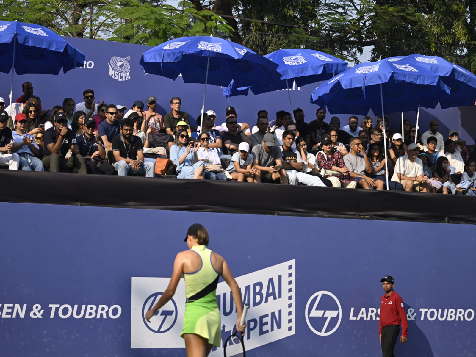 A L&T Mumbai Open 2026 match in progress (Photo: MSLTA)