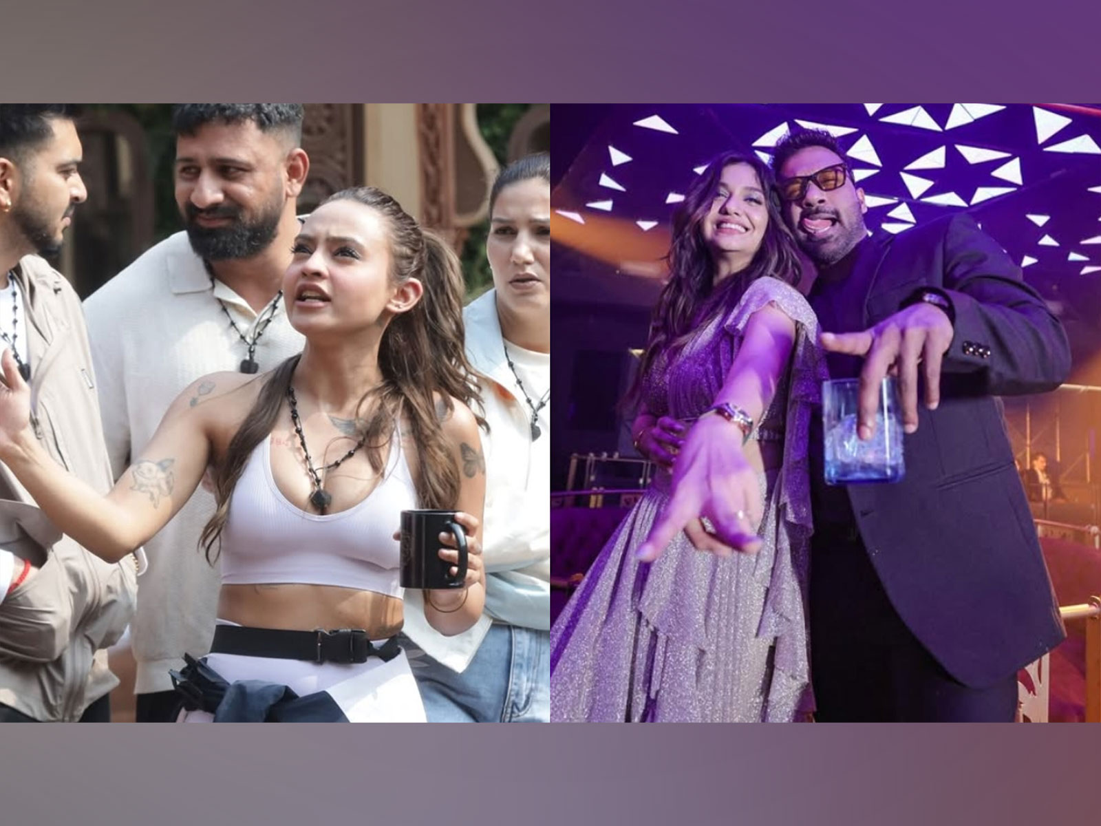 Bhavya Singh (L) Divya with husband (R) (Photo/Instagram/@_bhavyasingh, @divyaagarwal_official)