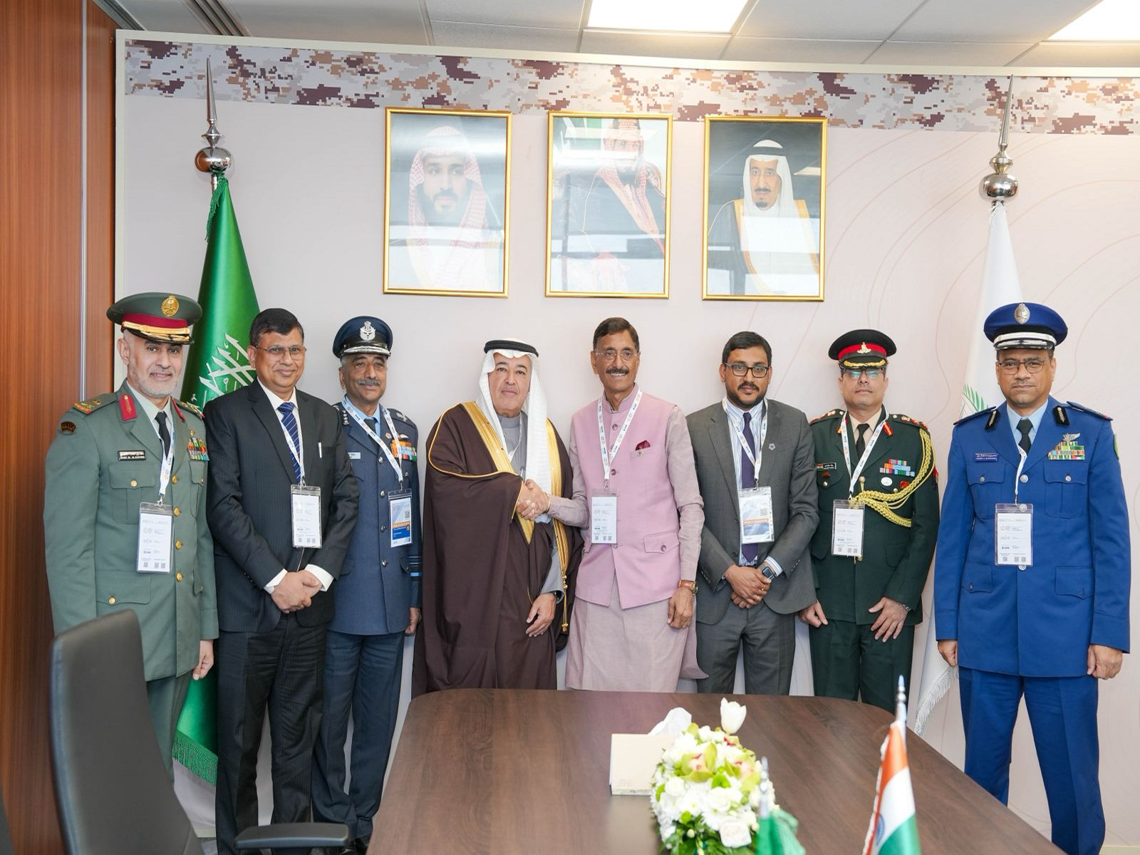 Minister of State for Defence Sanjay Seth met with Khaled bin Hussein Al-Biyari, Assistant Minister of Defence for Executive Affairs of Saudi Arabia (Photo/@IndianEmbRiyadh)