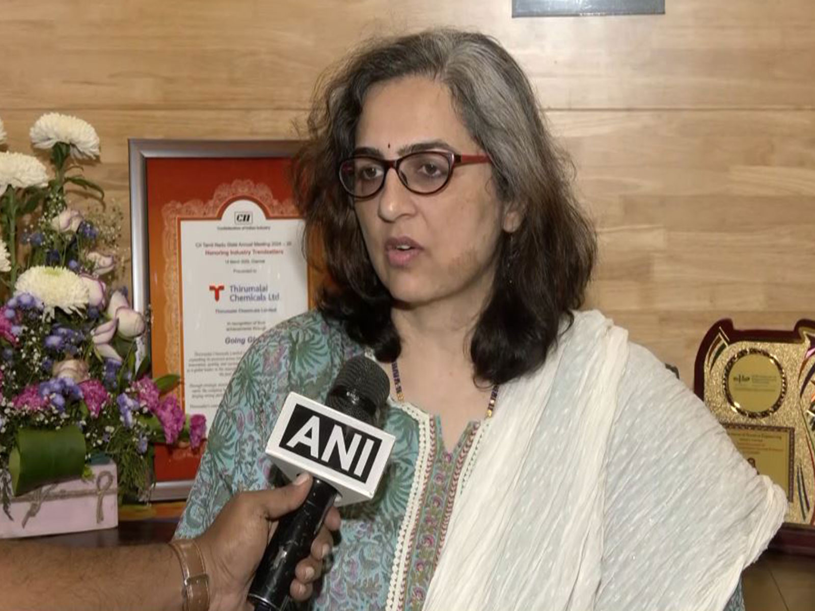 Ramya Bharathram, President of the Indian Chemical Council (ICC) (Image: ANI)