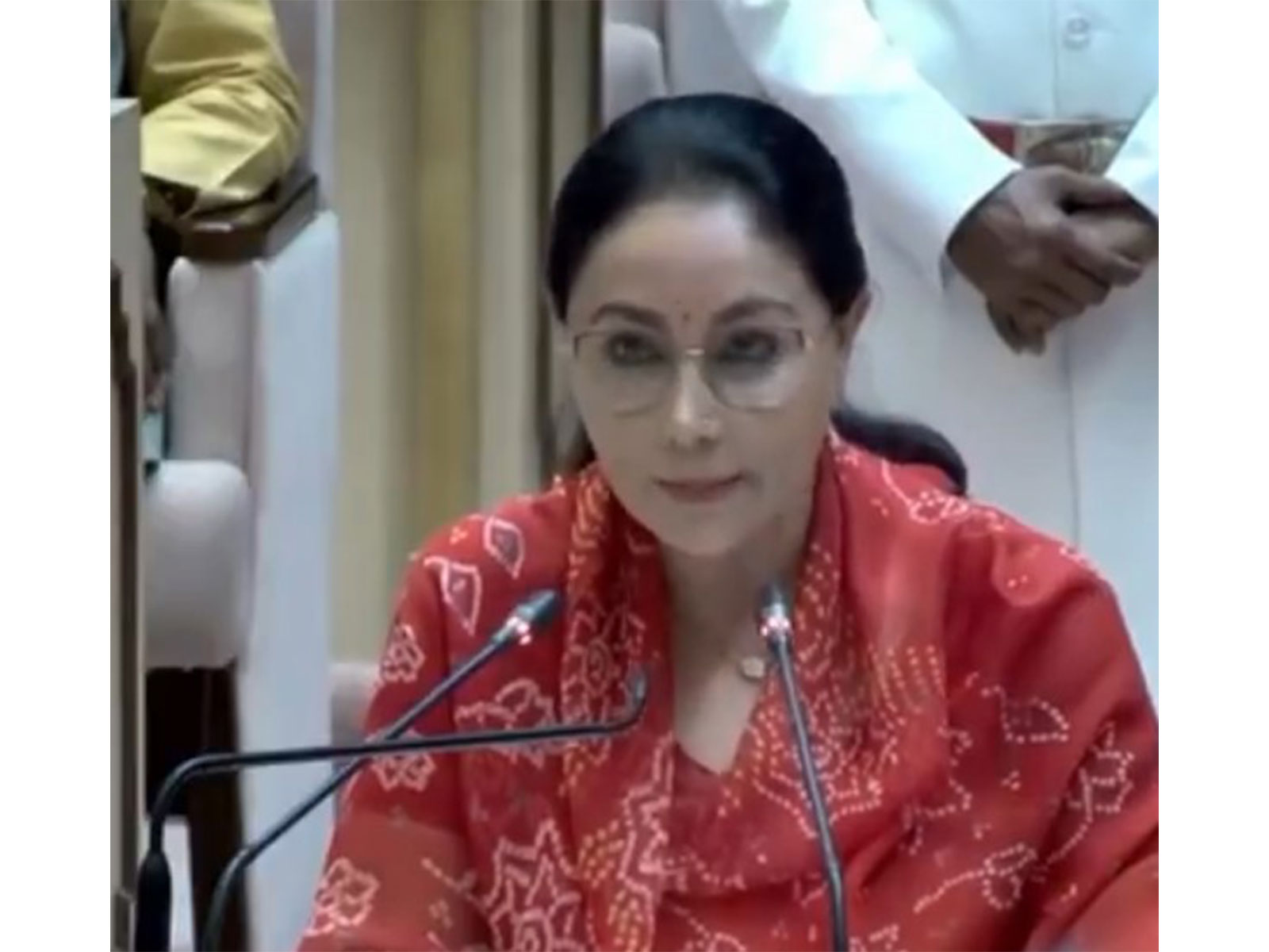 Rajasthan Deputy CM Diya Kumari (Photo/YouTube/@RajasthanVidhanSabha)