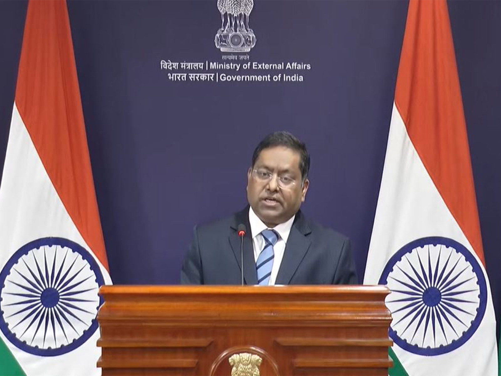 MEA Spokesperson Randhir Jaiswal (Photo/Youtube@MEAIndia)