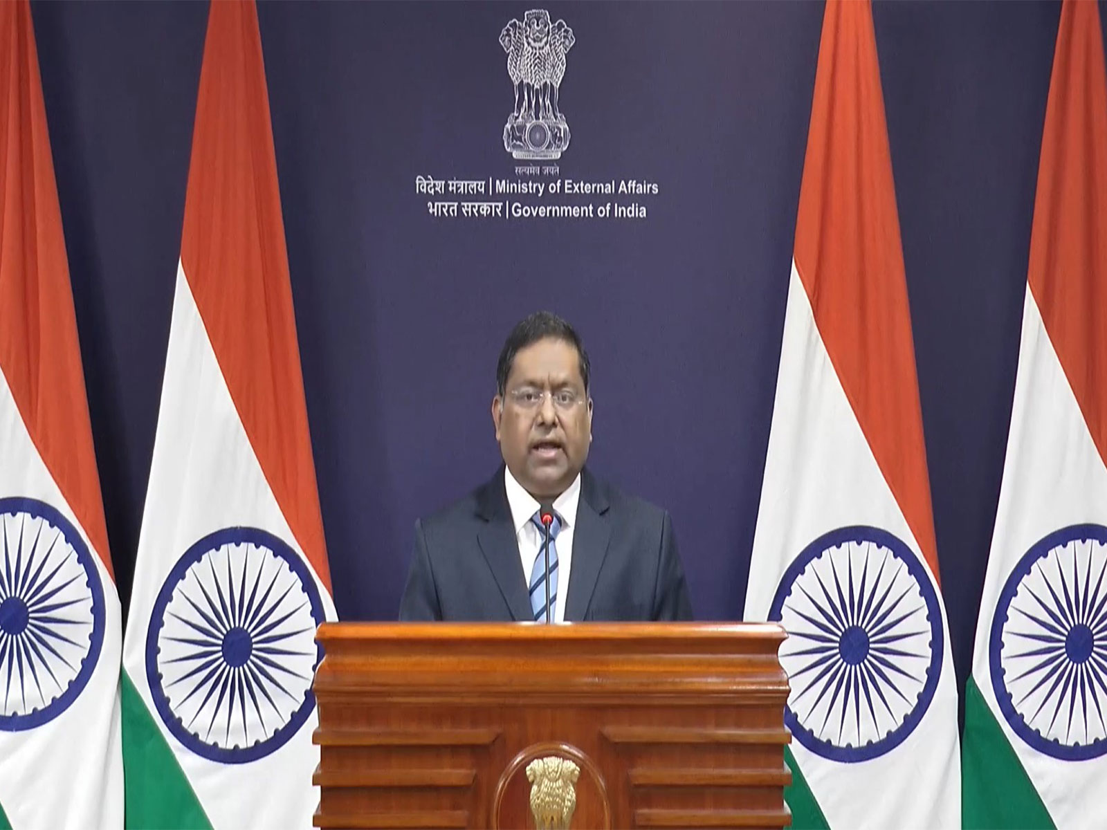 MEA Official Spokesperson Randhir Jaiswal in Weekly Briefing on Feb 12 (Photo/X/@MEAIndia)