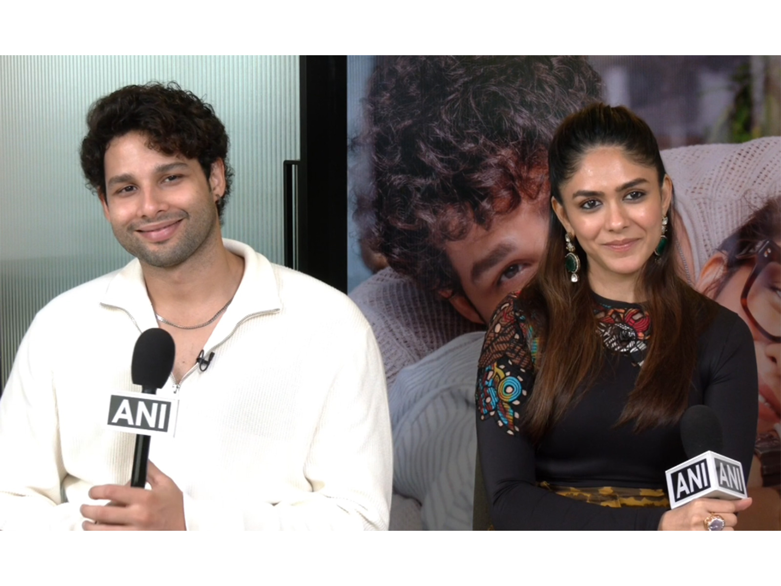 Siddhant Chaturvedi, Mrunal Thakur (Photo/ANI)