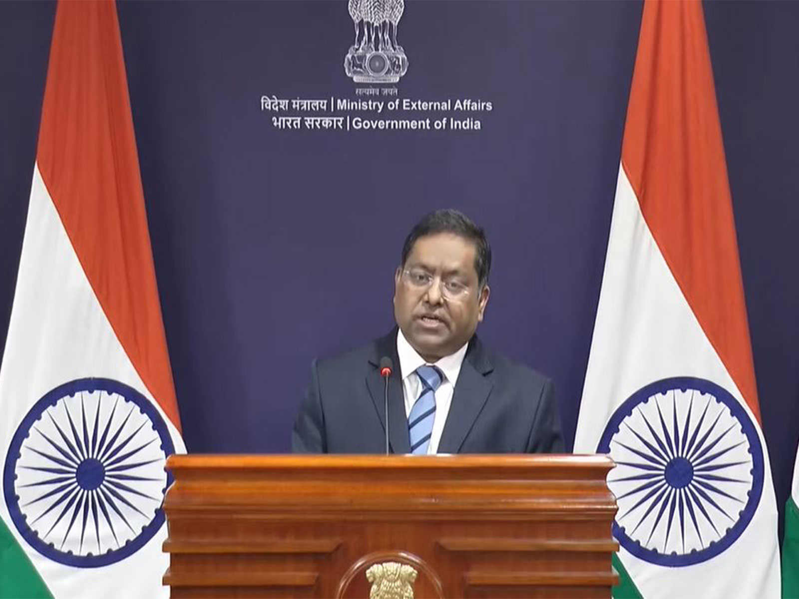MEA Spokesperson Randhir Jaiswal (Photo/Youtube@MEAIndia)