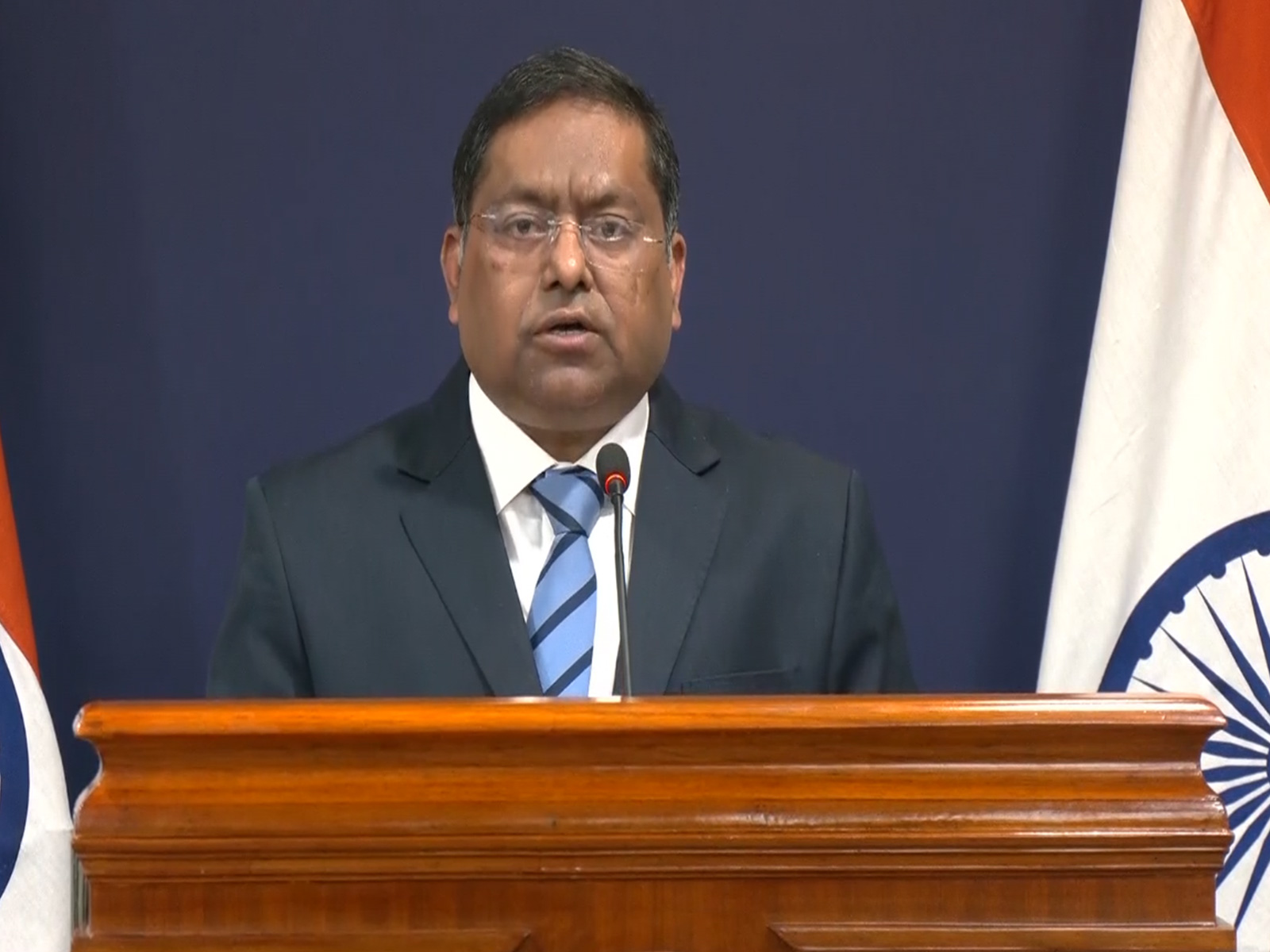  Official Spokesperson for the Ministry of External Affairs Randhir Jaiswal (Photo/ANI)