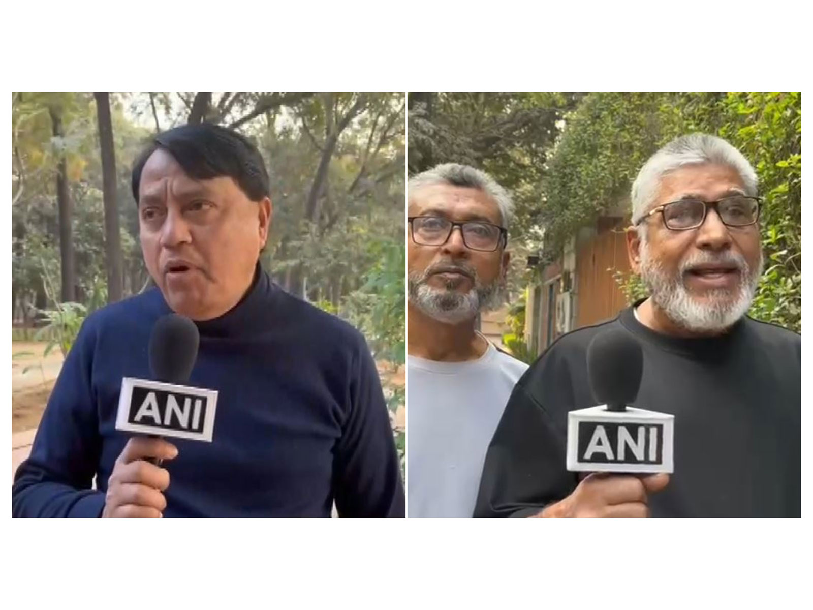 Freedom fighter TM Rezaul Karin (left) and Mazharul Islam, retired govt official (right) (Photo/ANI)