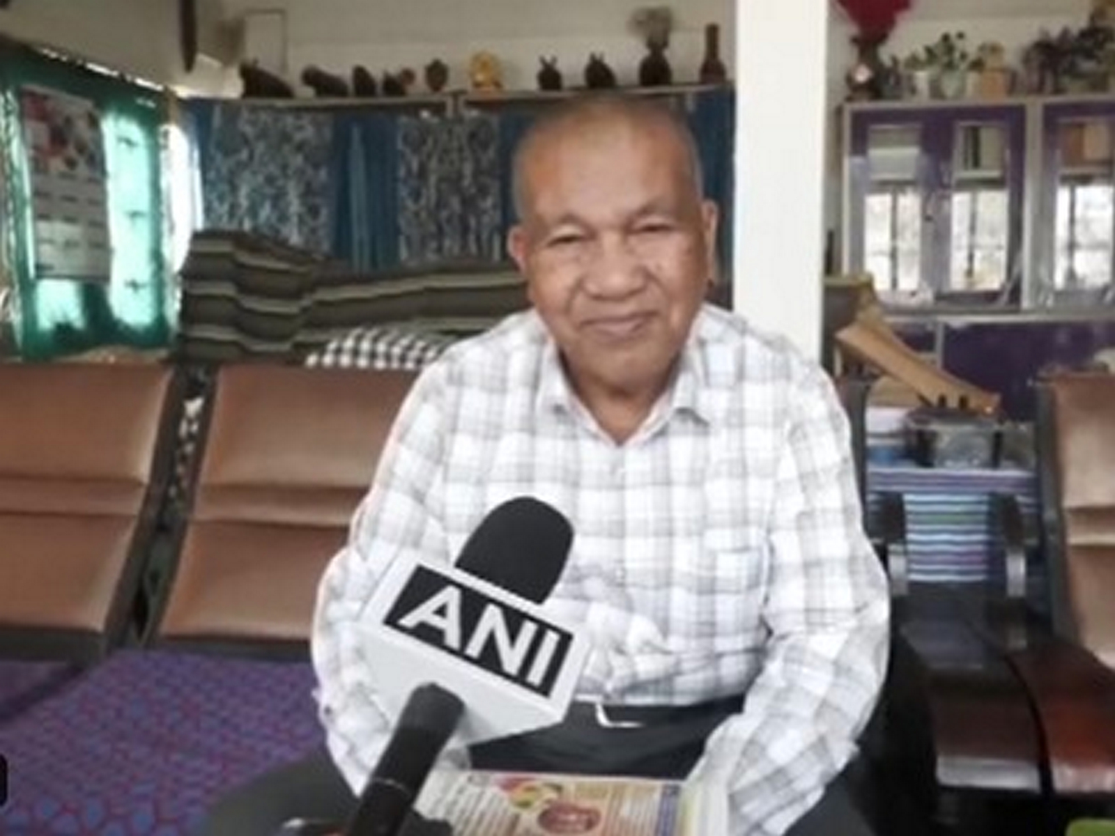 Thogiran Gogoi father of Captain Jintu Gogoi (Photo/ANI) Thogiran Gogoi father of Captain Jintu Gogoi (Photo/ANI)