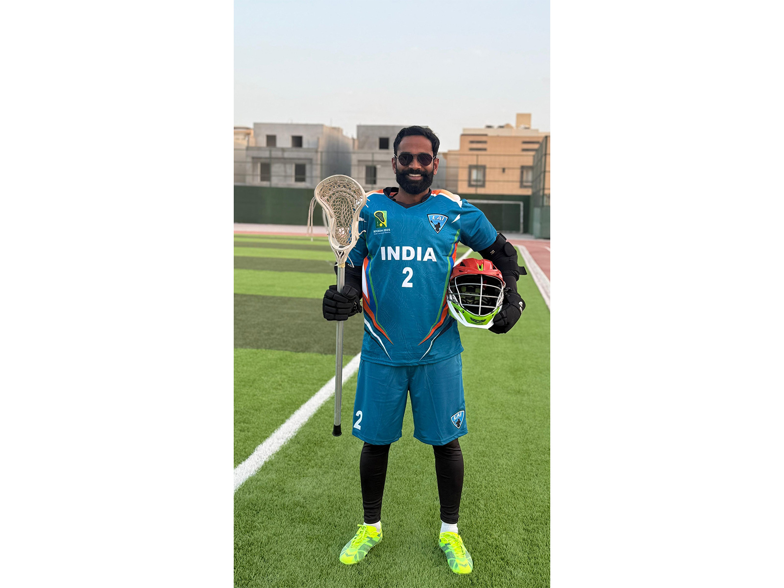 Indian Lacrosse men's team captain, Anudeep Reddy. (Photo/Lacrosse Association of India)
