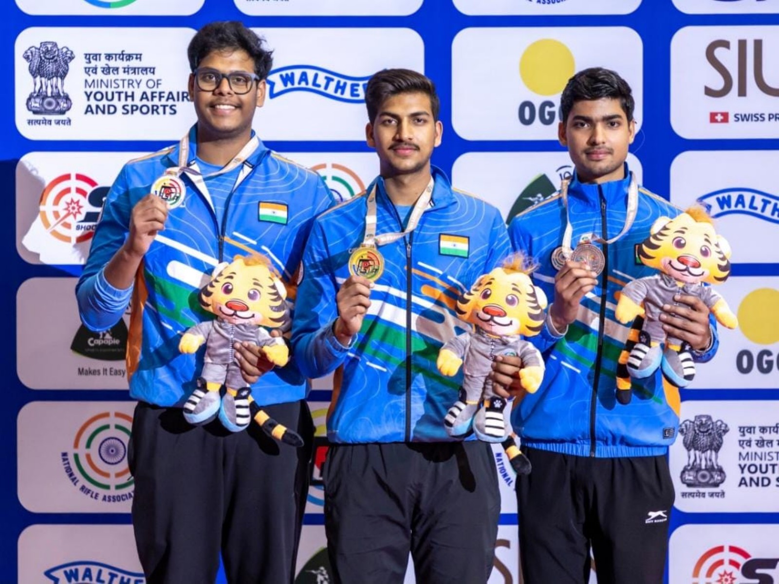 Indian contingent dominated the Asian Championships with 94 medals. (Photo: NRAI)