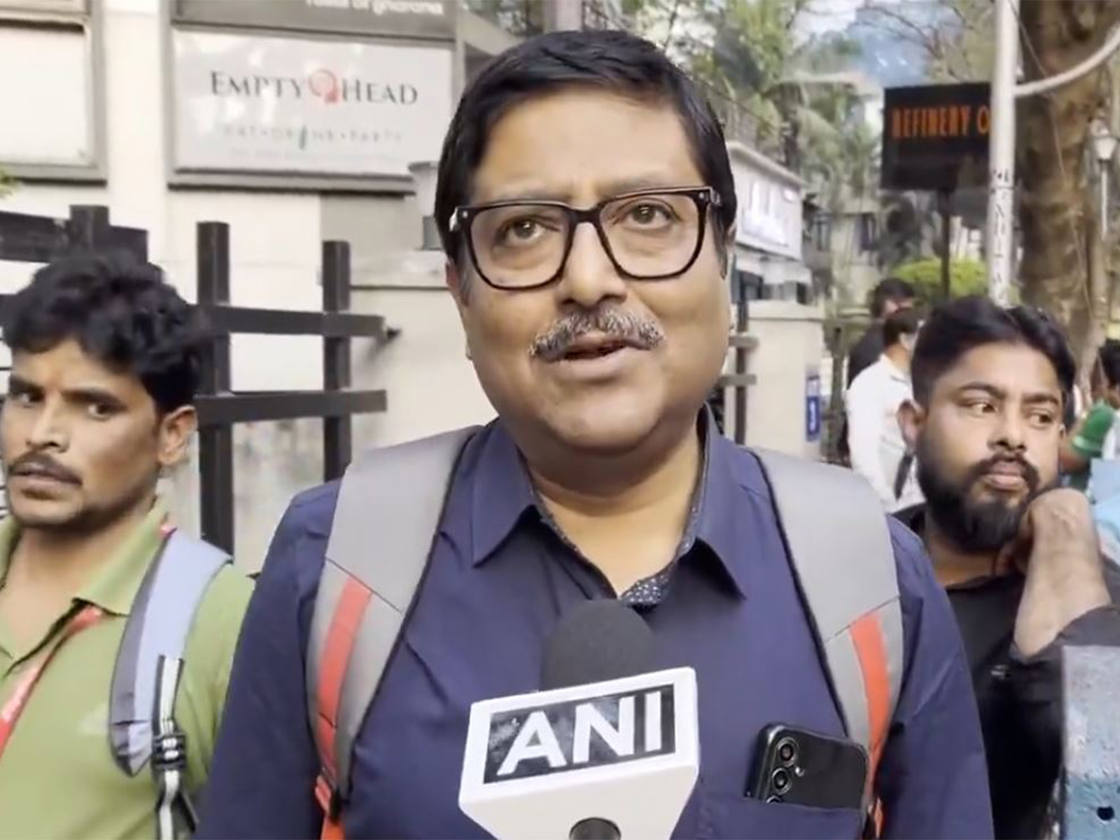 An employee from the Globsyn Crystal Tower, Prasun Basu (Photo/ANI)