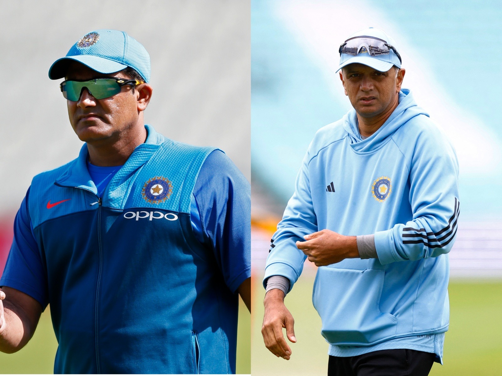 Anil Kumble (left) and Rahul Dravid (right) (Photo: Reuters)