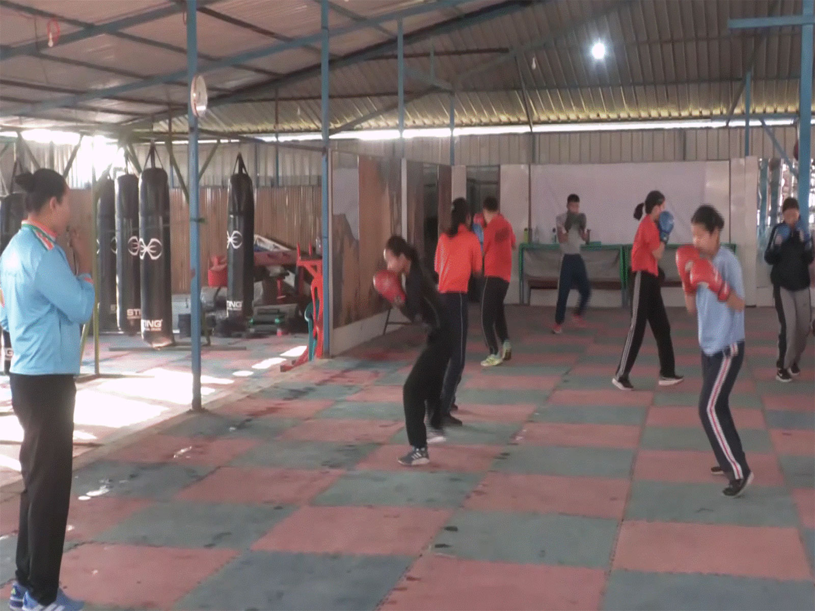 Youngsters train at the Sarita Boxing Academy (Photo: ANI)