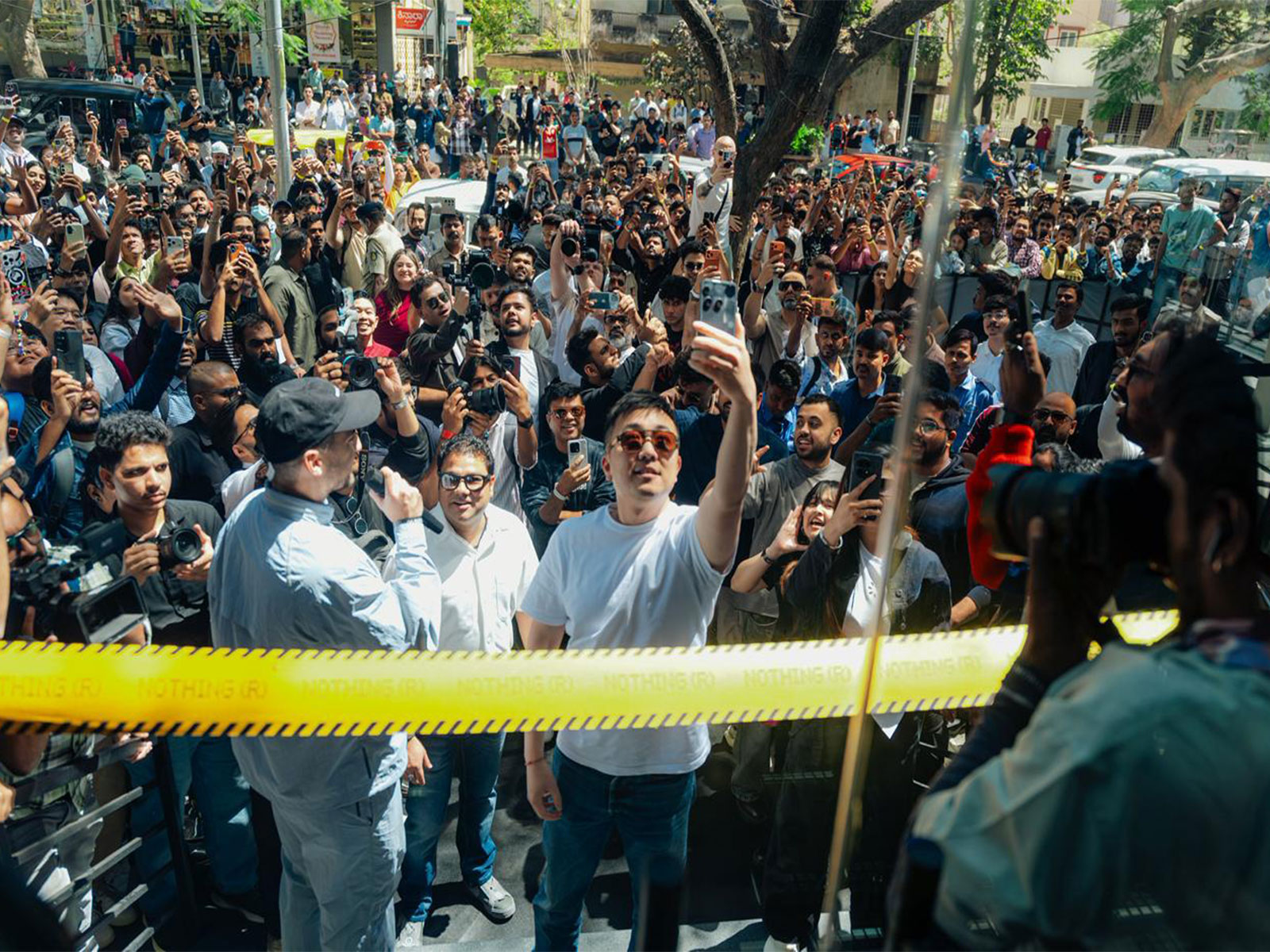 Carl Pei, CEO, Nothing inaugurates the store in Bengaluru (Photo/Nothing) 