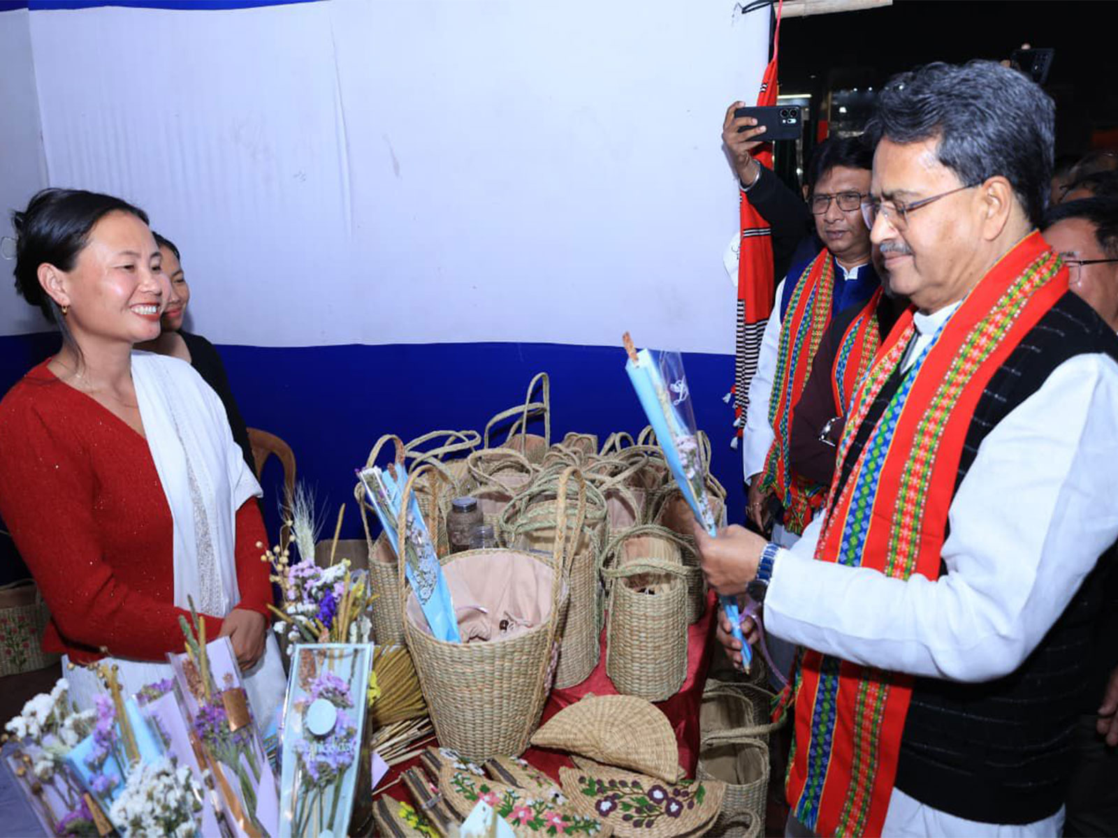 Tripura CM Manik Saha at inaugural programme of the eight-day “Adi Mahotsav” (Photo/ANI)