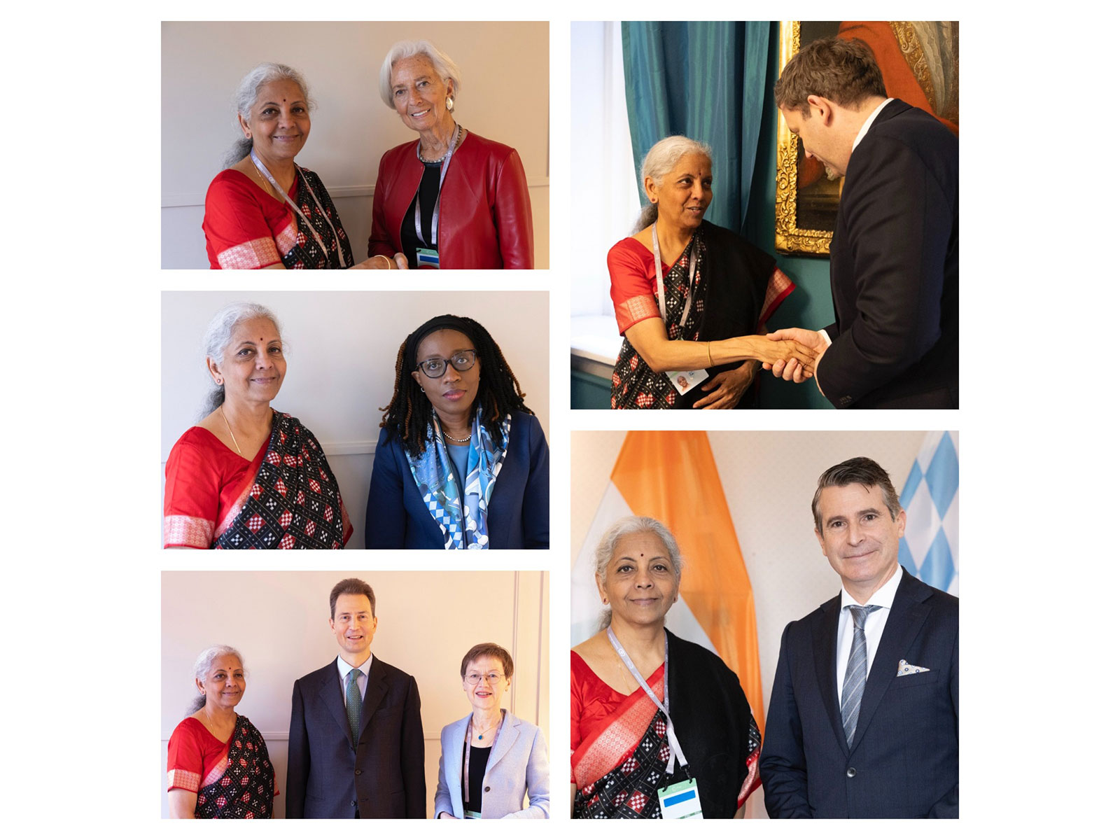 Finance Minister Nirmala Sitharaman holds key bilateral meetings in Munich (Images: X/@FinMinIndia)