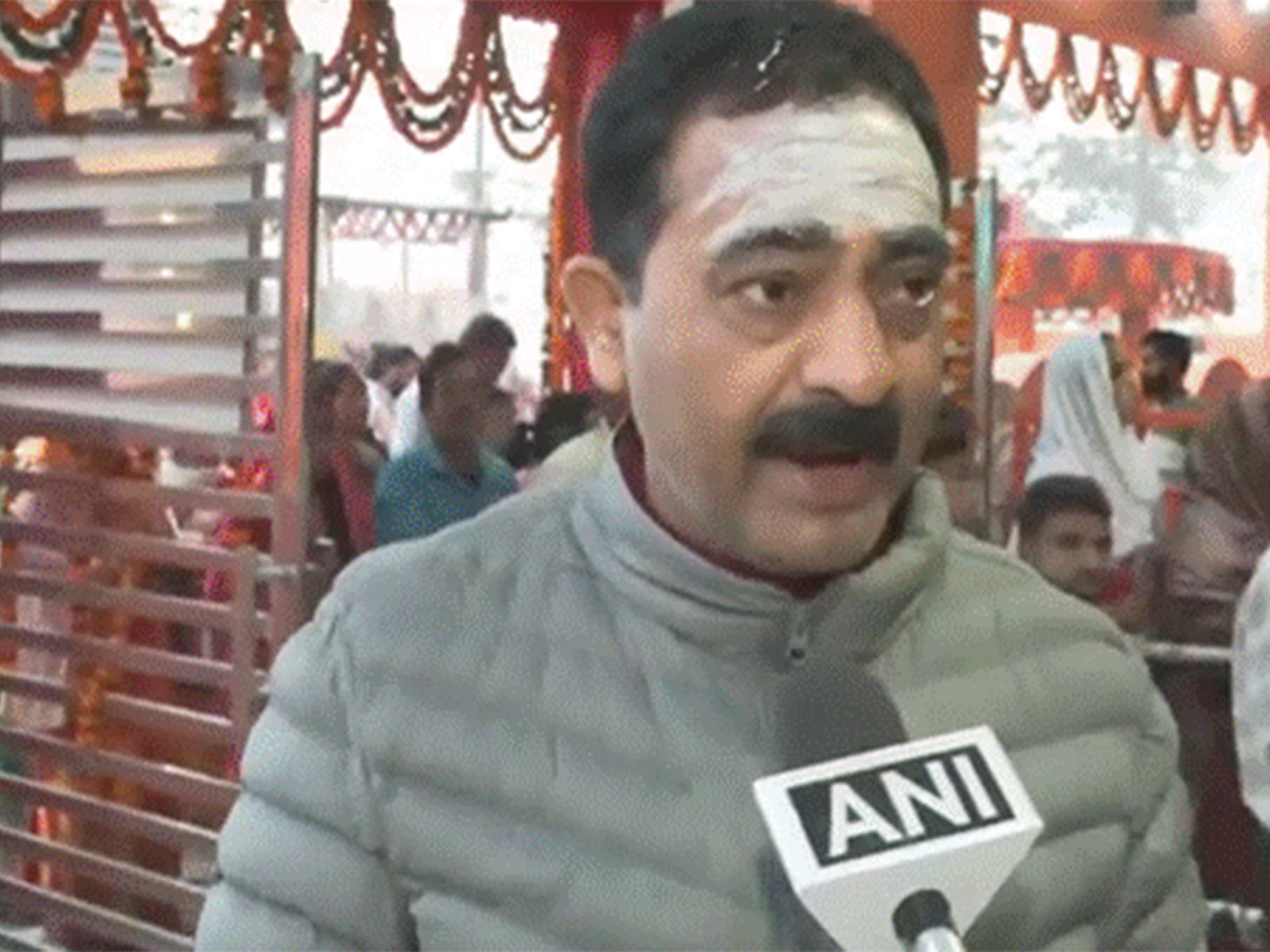 Devotee Yatindra Mishra at a Gorakhpur temple, on the occasion of Mahashivratri (Photo: ANI) Devotee Yatindra Mishra at a Gorakhpur temple, on the occasion of Mahashivratri (Photo: ANI)