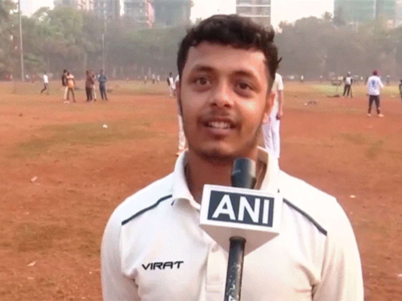A young cricket fan, Nirak Ghare, in Mumbai (Photo: ANI)