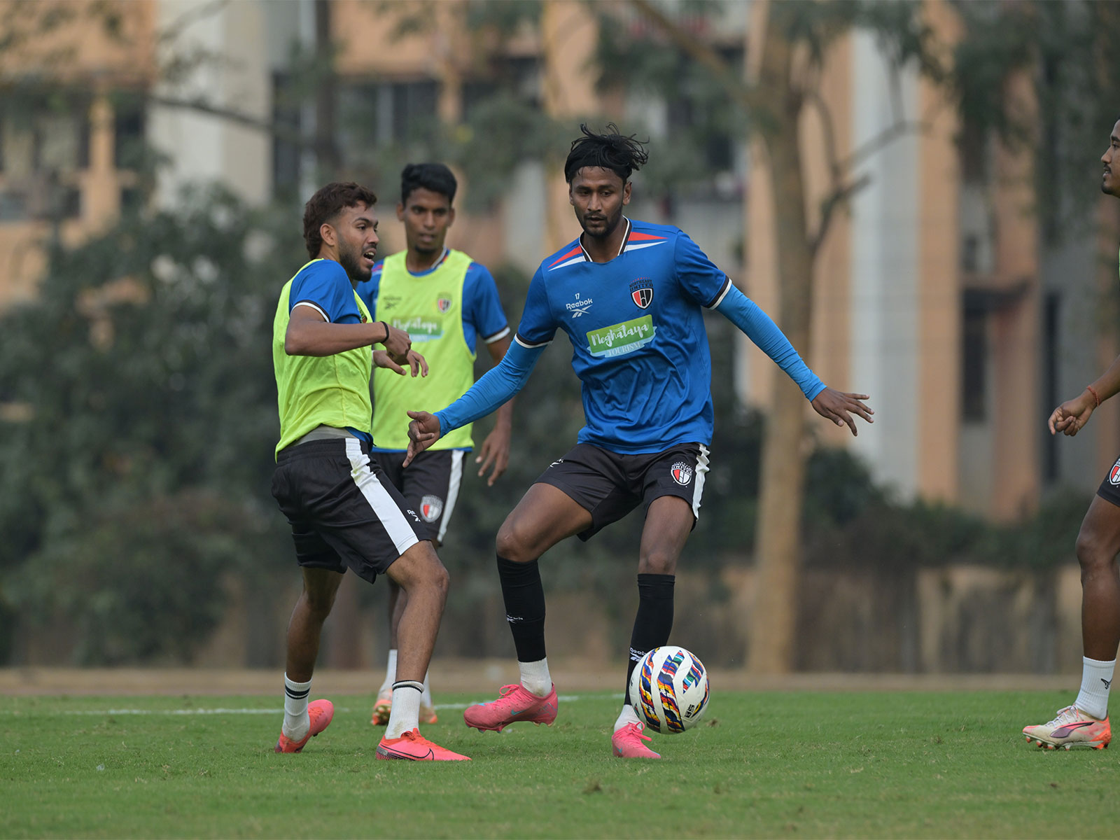 NorthEast United players training. (Photo: AIFF Media)