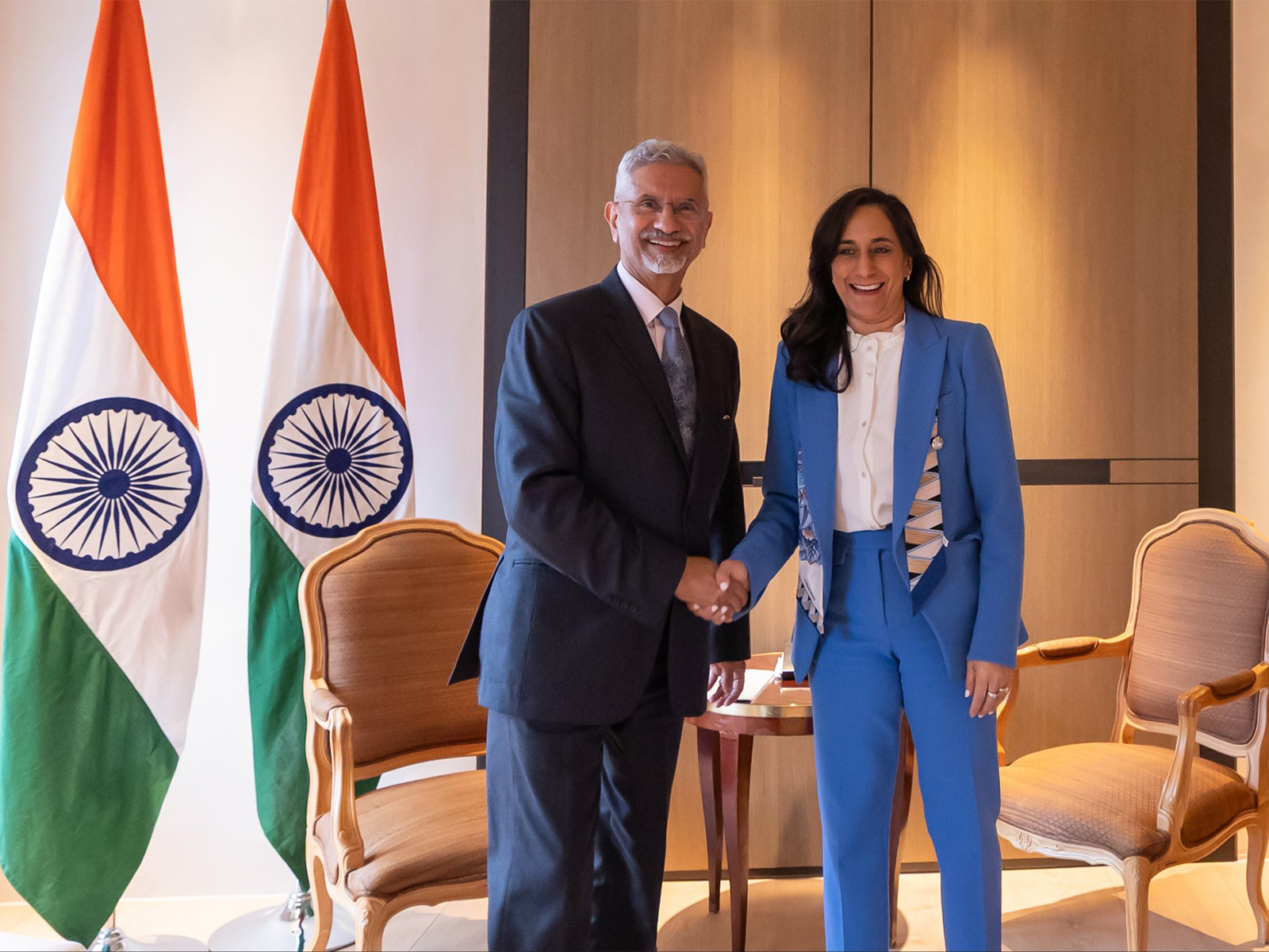EAM S Jaishankar with Canadian Foreign Minister Anita Anand (Photo/X@DrSJaishankar)