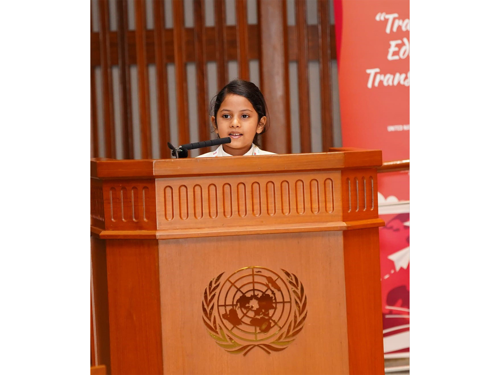6-Year-Old Roohi Mohazzab Makes History at United Nations Asia-Pacific Headquarters