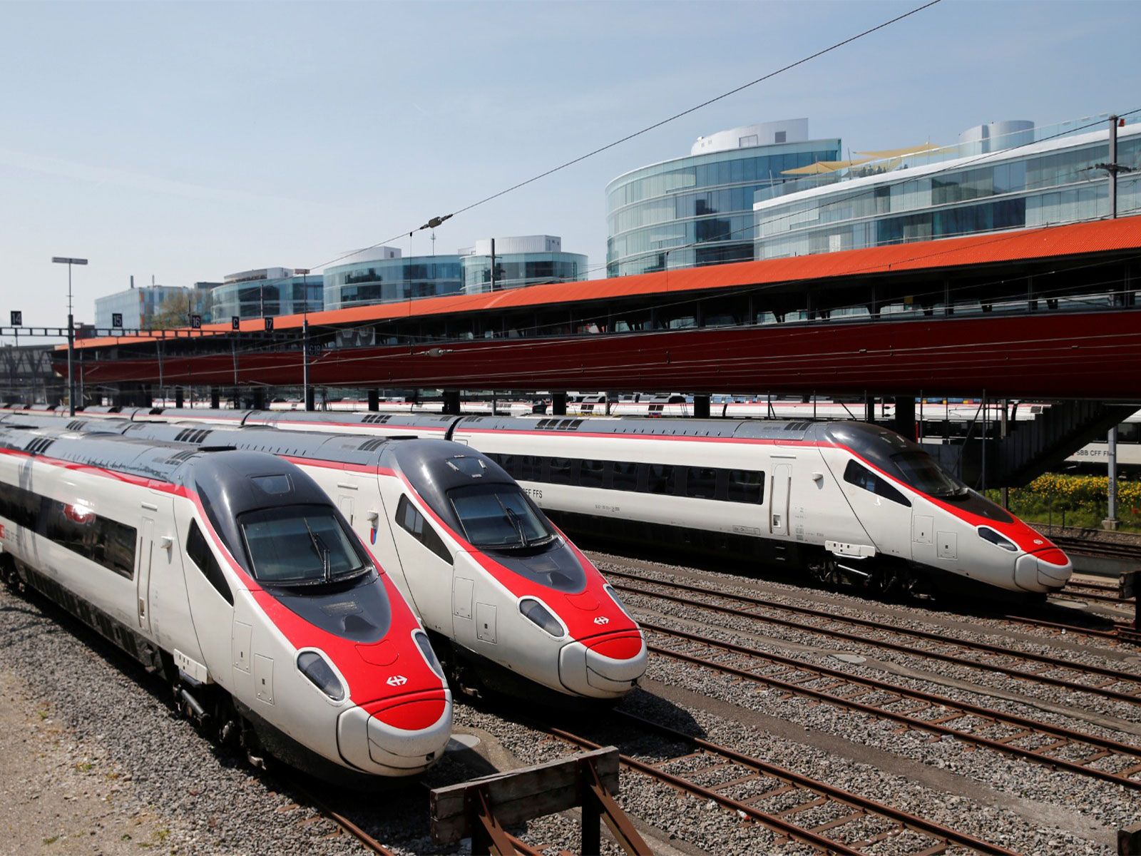 Swiss Rail (SBB - CFF) trains are pictured in the station in Geneva, Switzerland (Photo/Reuters)