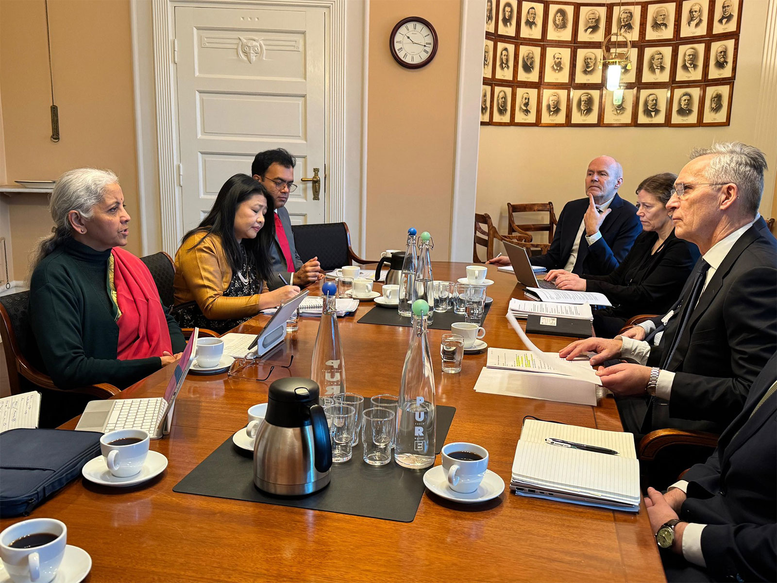 FM Nirmala Sitharaman meeting with Norway’s FM Jens Stoltenberg in Oslo (Photo- X@FinMinIndia) 