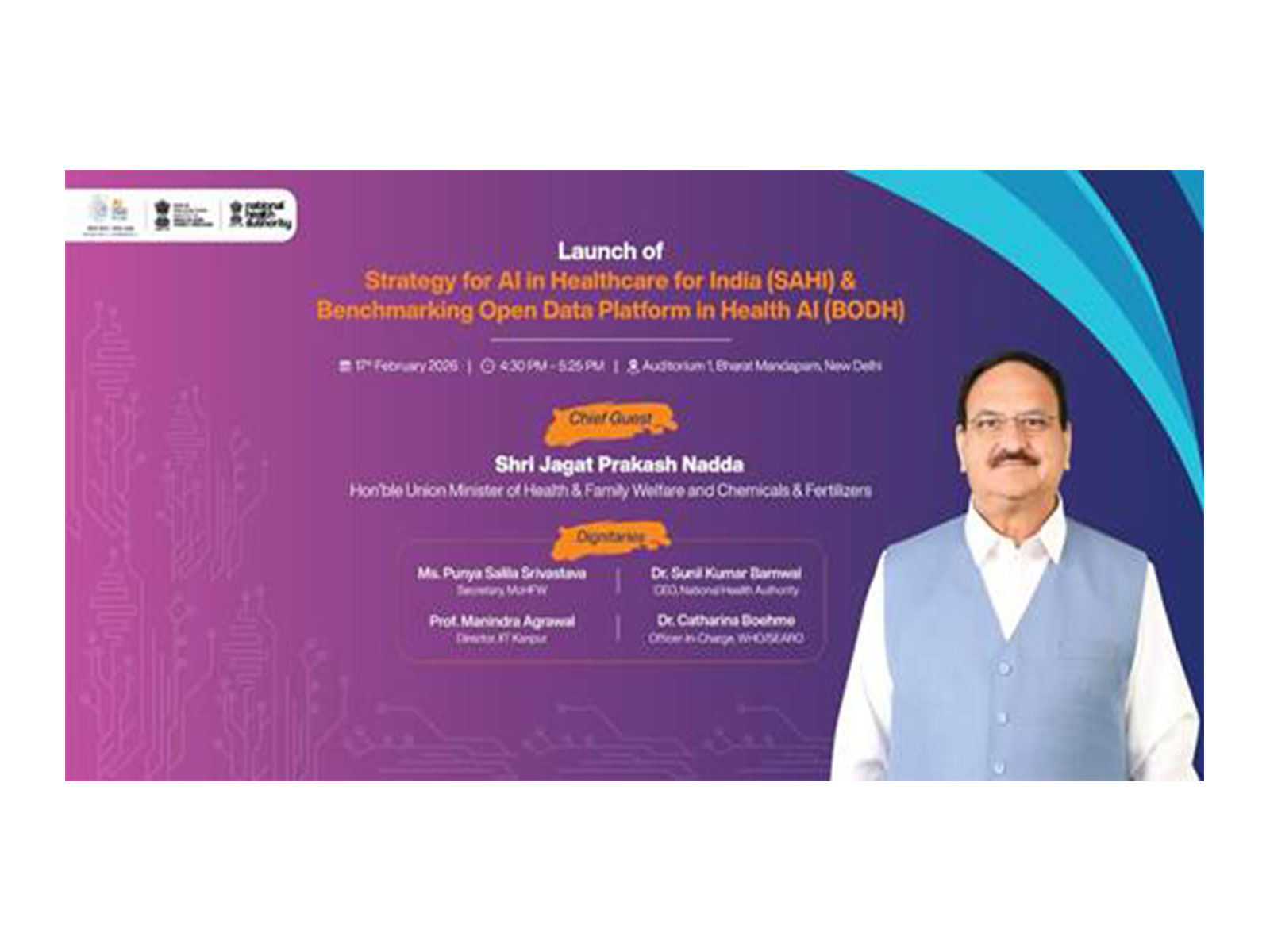 Union Minister JP Nadda to launch SAHI and BODH initiative (Photo/PIB)