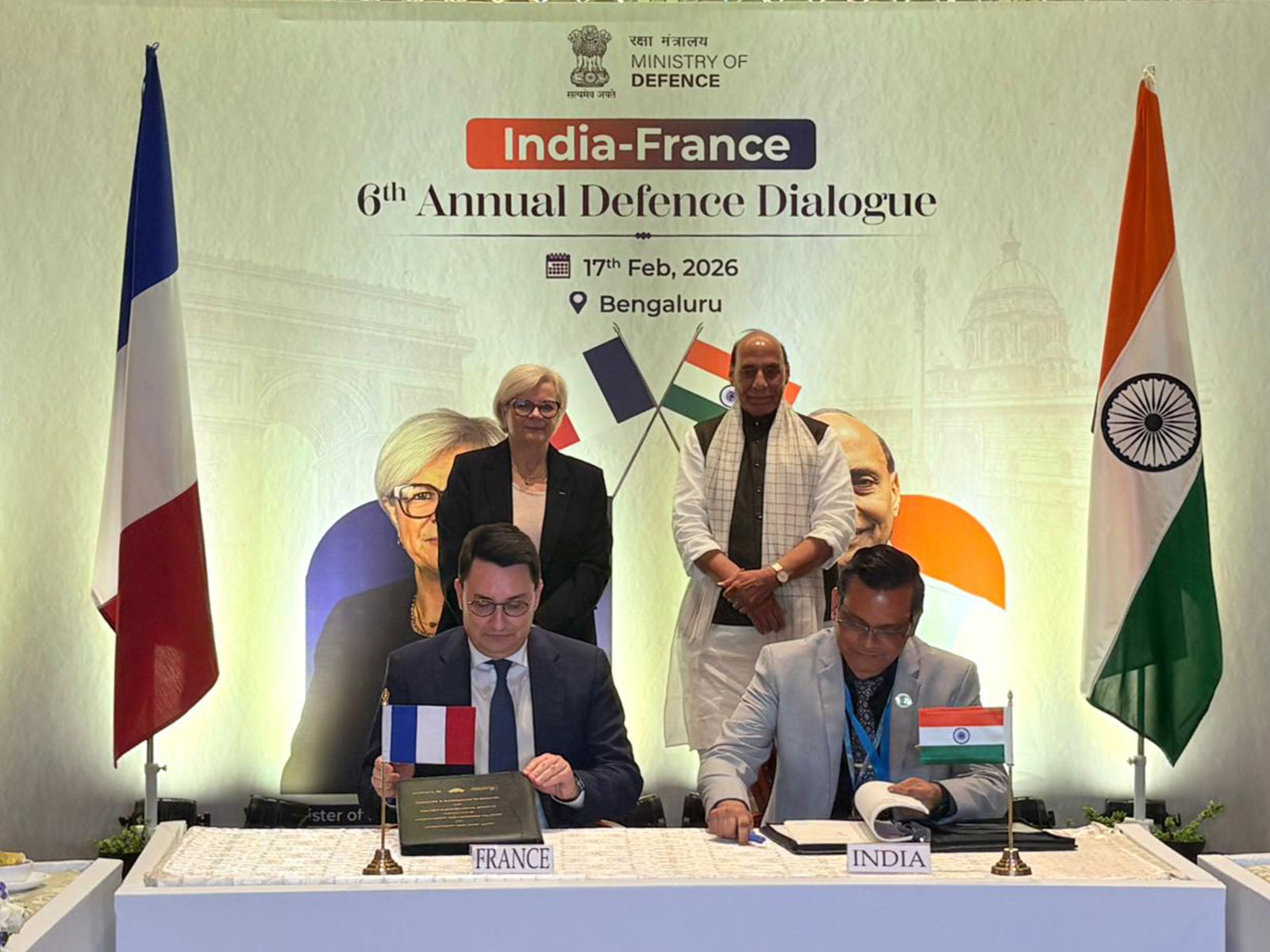 India-France sign MoUs on Hammer Missiles, Defence cooperation (Photo/ANI) India-France sign MoUs on Hammer Missiles, Defence cooperation (Photo/ANI)