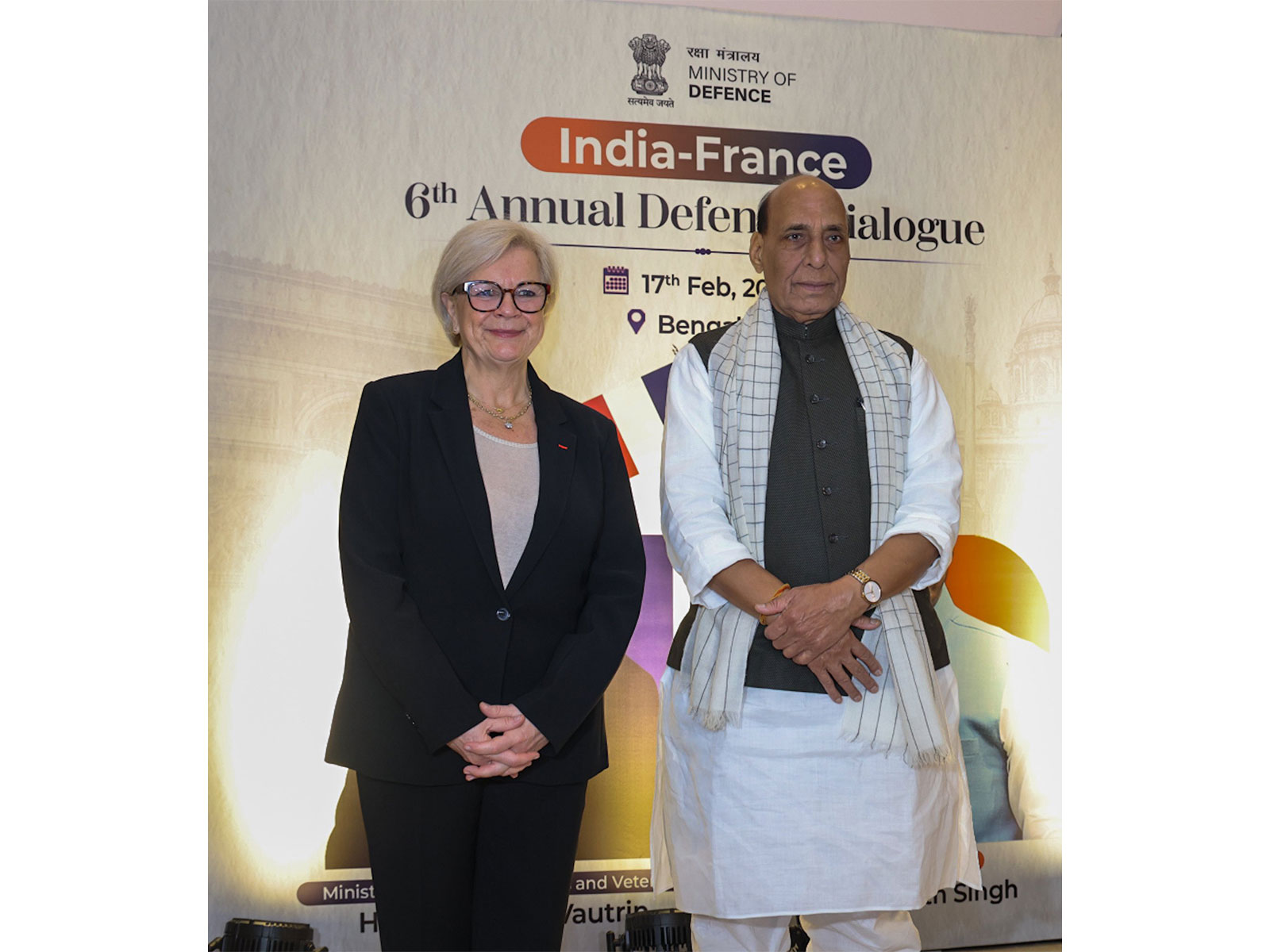 Defence Minister Rajnath Singh co-chaired the 6th India-France Annual Defence Dialogue with his French counterpart, Minister of the Armed Forces and Veterans Affairs Catherine Vautrin (Photo/X@rajnathsingh)