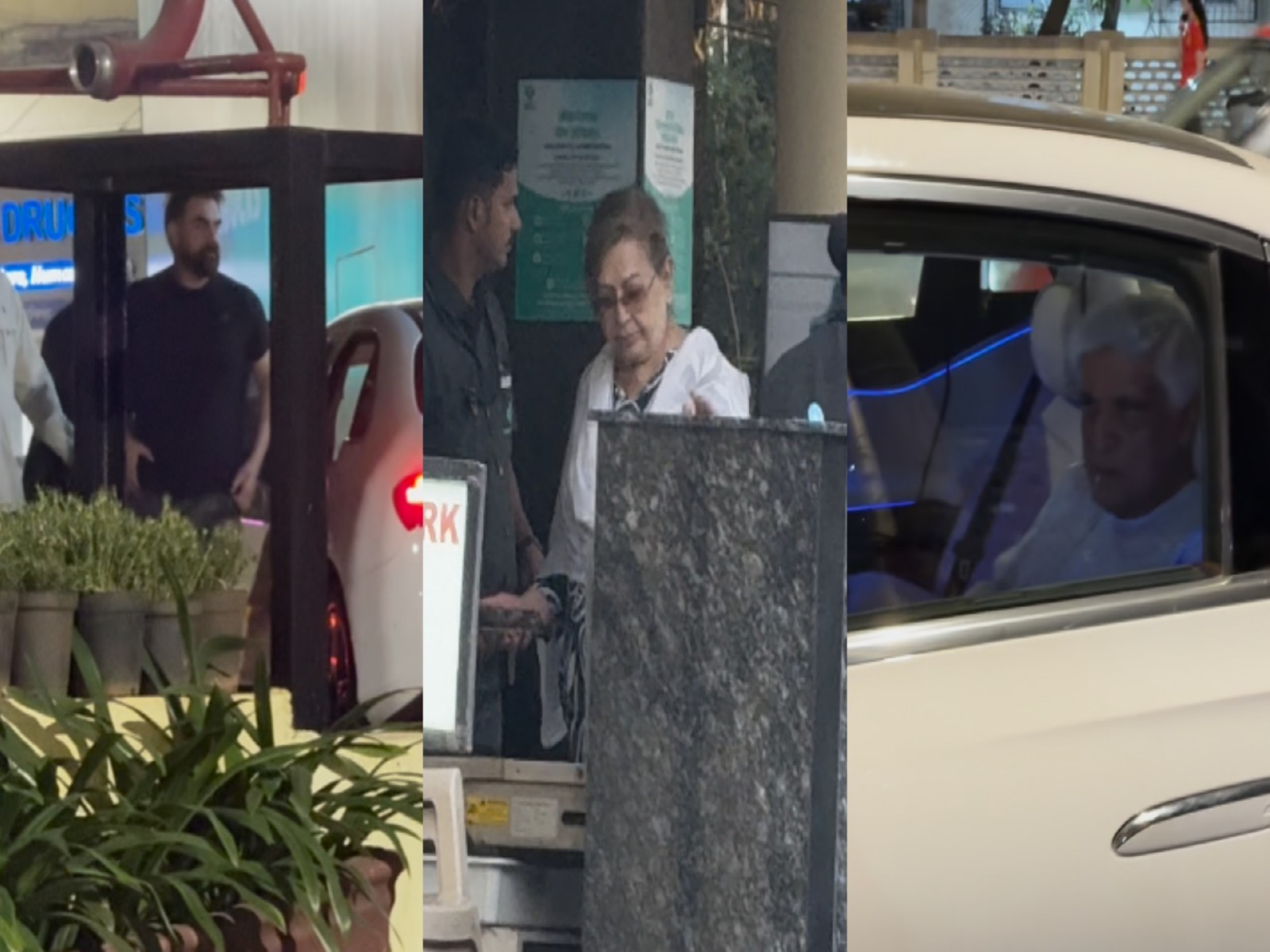 Salim Khan family visits hospital (Photo/ANI)