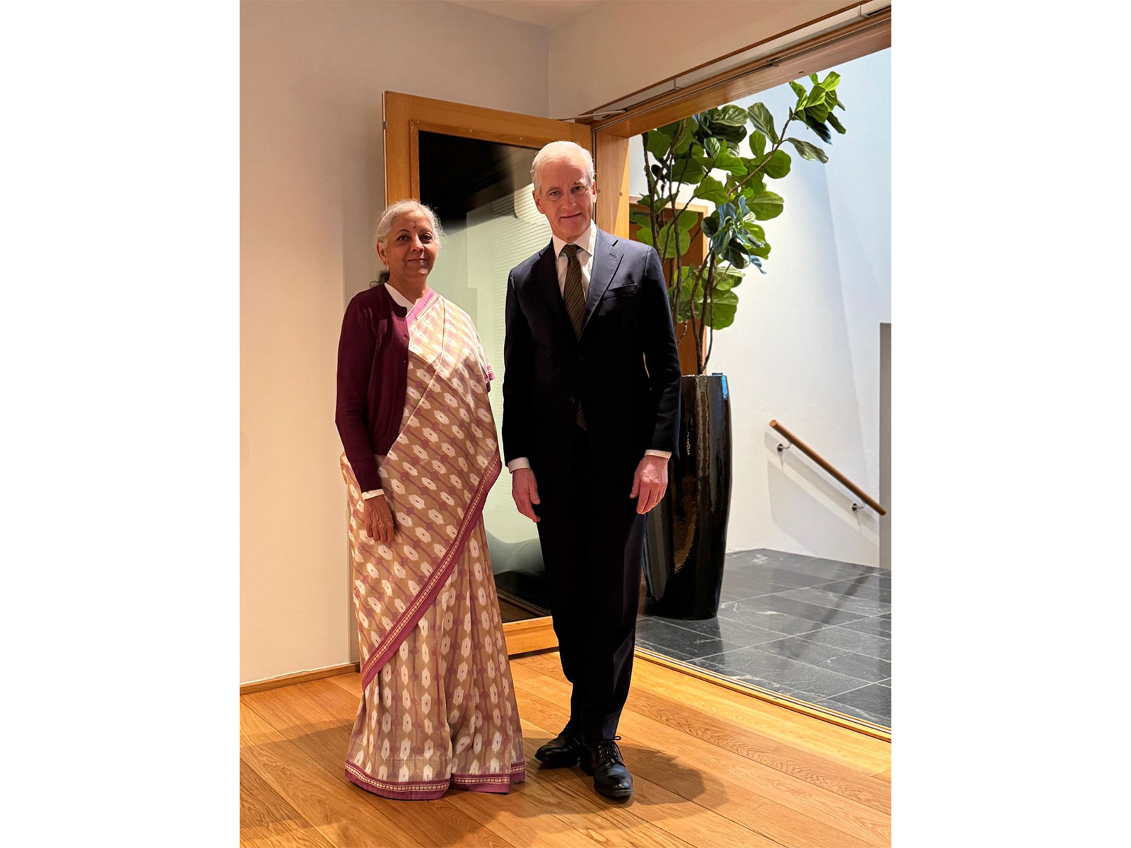 FM Nirmala Sitharaman held a meeting with Norway PM Jonas Gahr Støre in Oslo (Photo- Ministry of Finance) FM Nirmala Sitharaman held a meeting with Norway PM Jonas Gahr Støre in Oslo (Photo- Ministry of Finance)