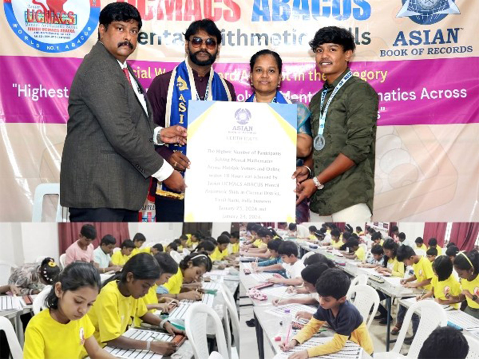 Chennai Junior UCMACS Abacus Mental Arithmetic Skills Sets Asian Book of Records Chennai Junior UCMACS Abacus Mental Arithmetic Skills Sets Asian Book of Records