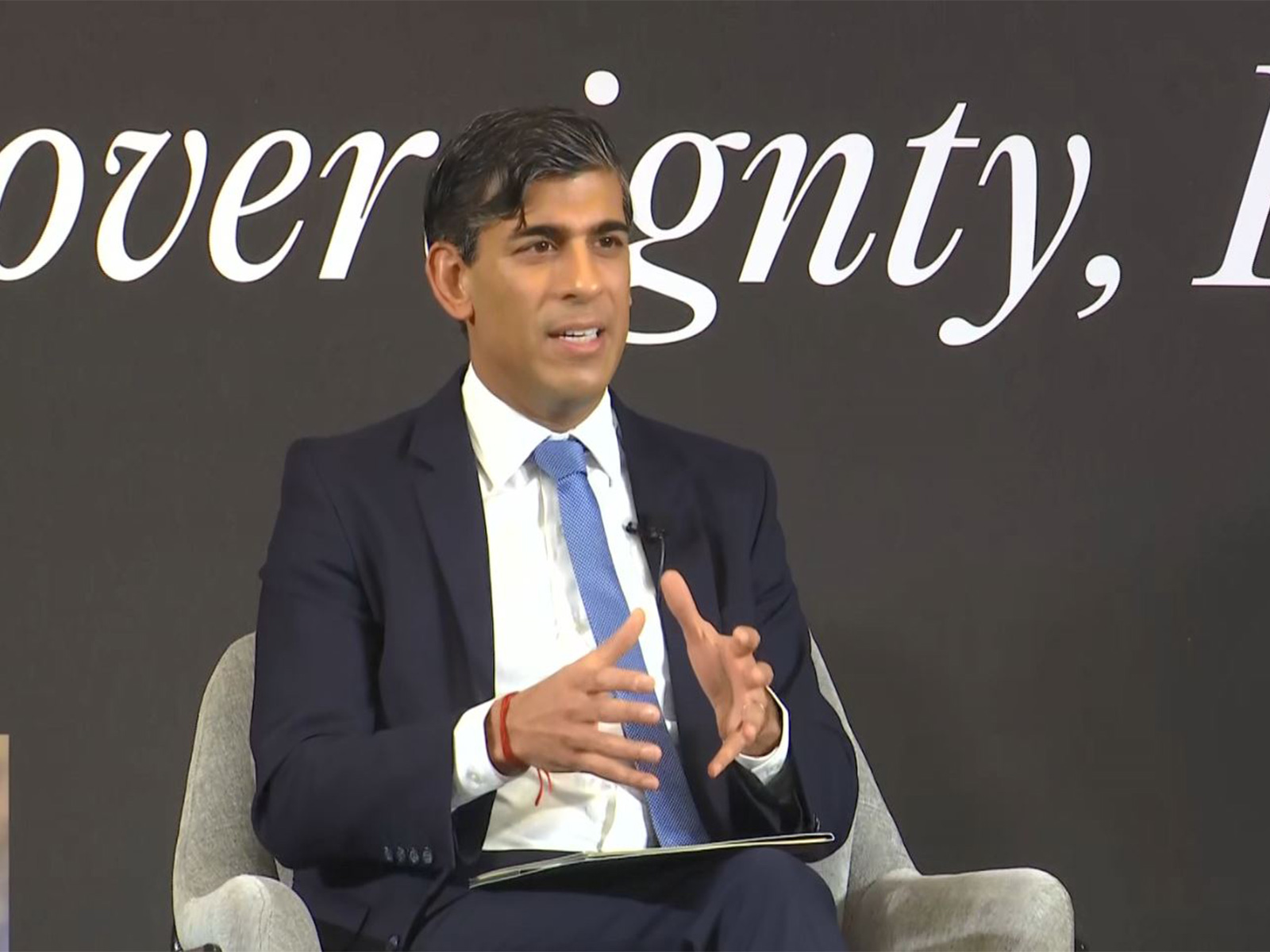 Former UK Prime Minister Rishi Sunak speaks at the ‘Governing in the Age of AI: Sovereignty, Impact and Strategy’ session. (Photo/ANI) Former UK Prime Minister Rishi Sunak speaks at the ‘Governing in the Age of AI: Sovereignty, Impact and Strategy’ session. (Photo/ANI)