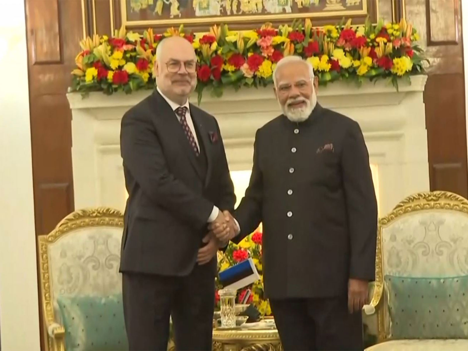 Prime Minister Narendra Modi meets Estonian President Alar Karis at Hyderabad House in New Delhi on the sidelines of the India AI Impact Summit 2026. (Photo/ANI) Prime Minister Narendra Modi meets Estonian President Alar Karis at Hyderabad House in New Delhi on the sidelines of the India AI Impact Summit 2026. (Photo/ANI)