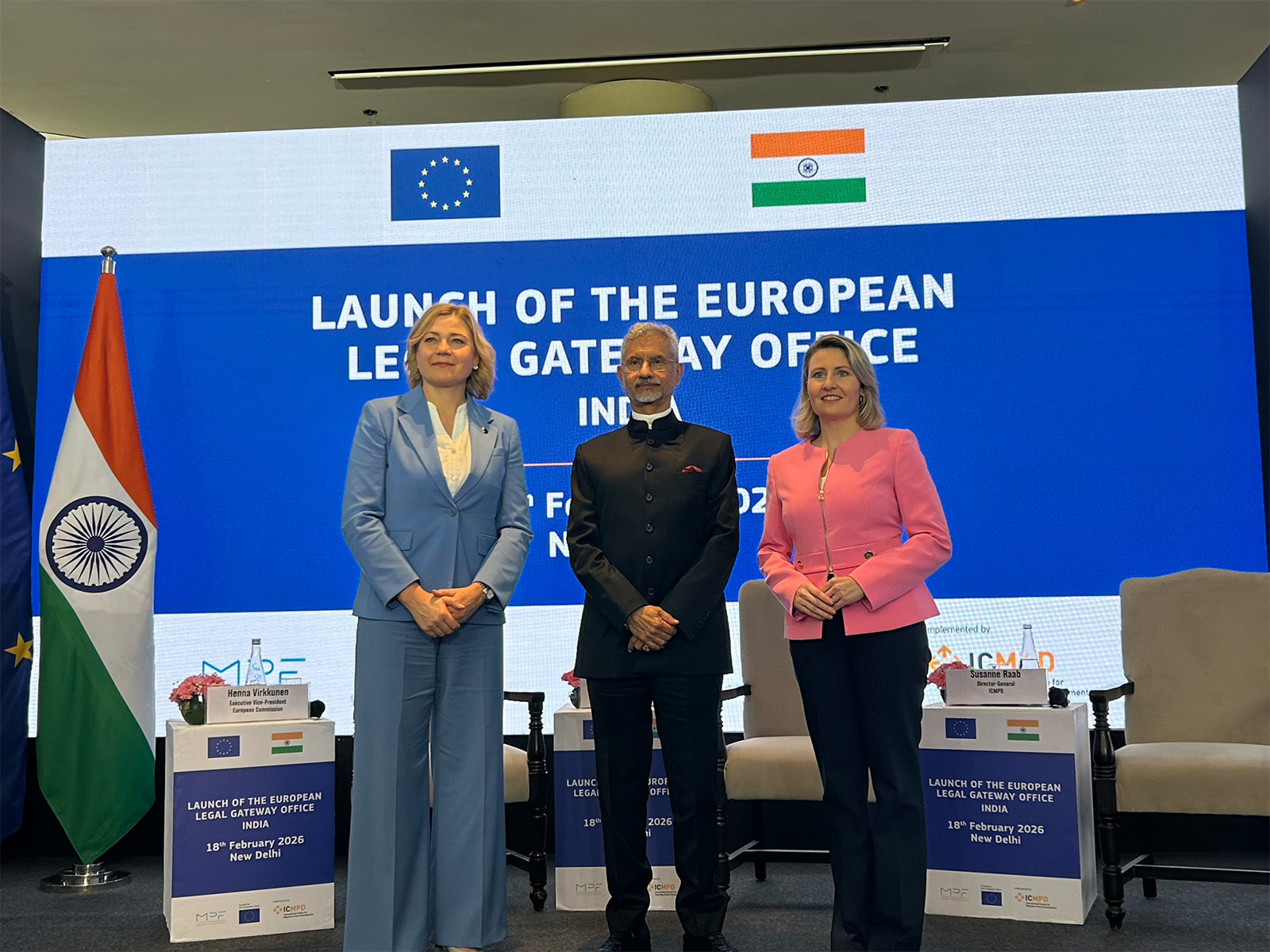 Minister of External Affairs S. Jaishankar at the launch of the European Legal Gateway Office in New Delhi. (Photo: X/@EUAmbIndia) Minister of External Affairs S. Jaishankar at the launch of the European Legal Gateway Office in New Delhi. (Photo: X/@EUAmbIndia)