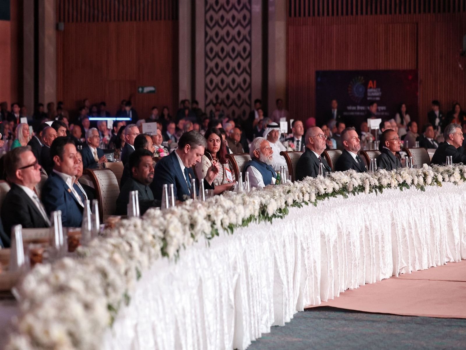 World leaders join PM Modi in celebrating India's cultural heritage at AI Impact Summit dinner (Photo/X@narendramodi)