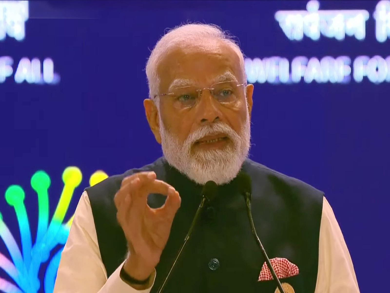 PM Narendra Modi at the AI-India Impact Summit (Photo/@DD)