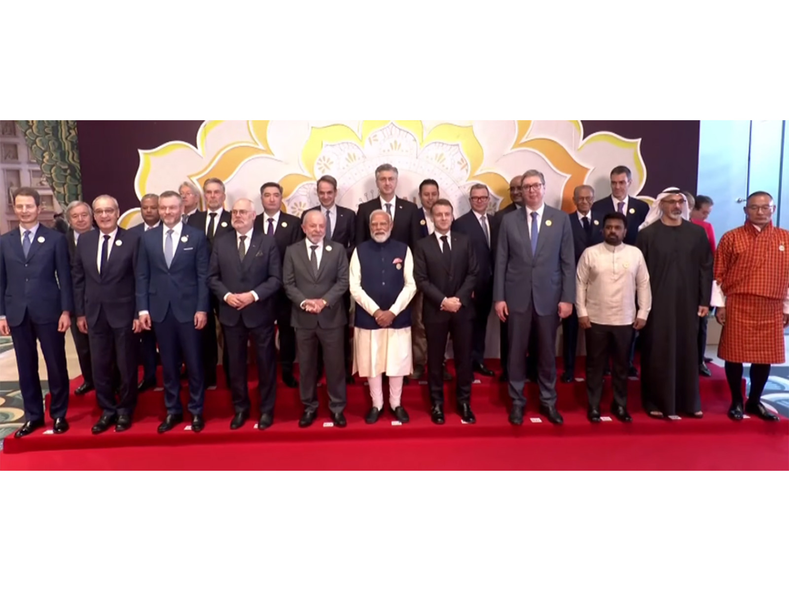 PM Narendra Modi joins global leaders for group photo at India AI Impact (Photo/ YouTube/ Narendra Modi) PM Narendra Modi joins global leaders for group photo at India AI Impact (Photo/ YouTube/ Narendra Modi)