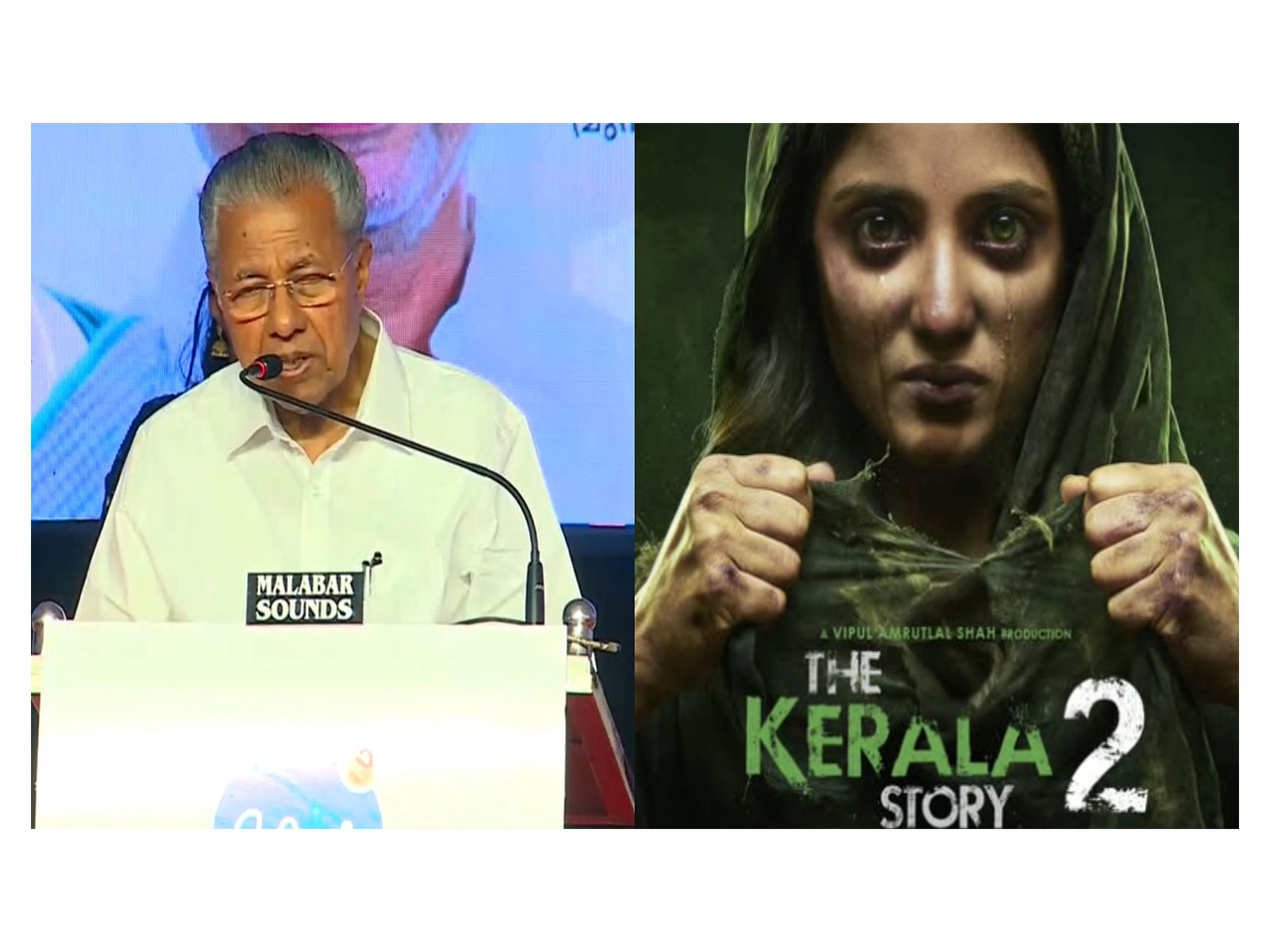 CM Pinarayi Vijayan (Photo/ANI) and The Kerala Story 2 (Photo/Instagram@sunshinepicturesofficial) CM Pinarayi Vijayan (Photo/ANI) and The Kerala Story 2 (Photo/Instagram@sunshinepicturesofficial)