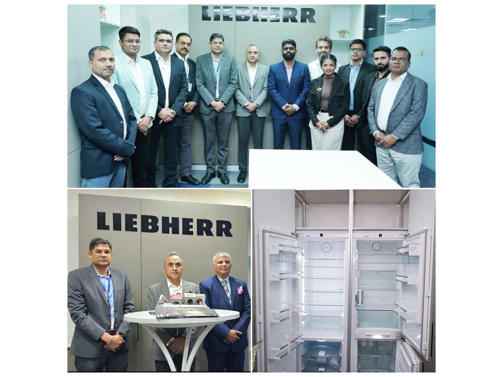 Key leadership at the inauguration of Liebherr’s new Delhi Office Experience Centre in Gurugram, showcasing premium integrated refrigeration solutions for design professionals